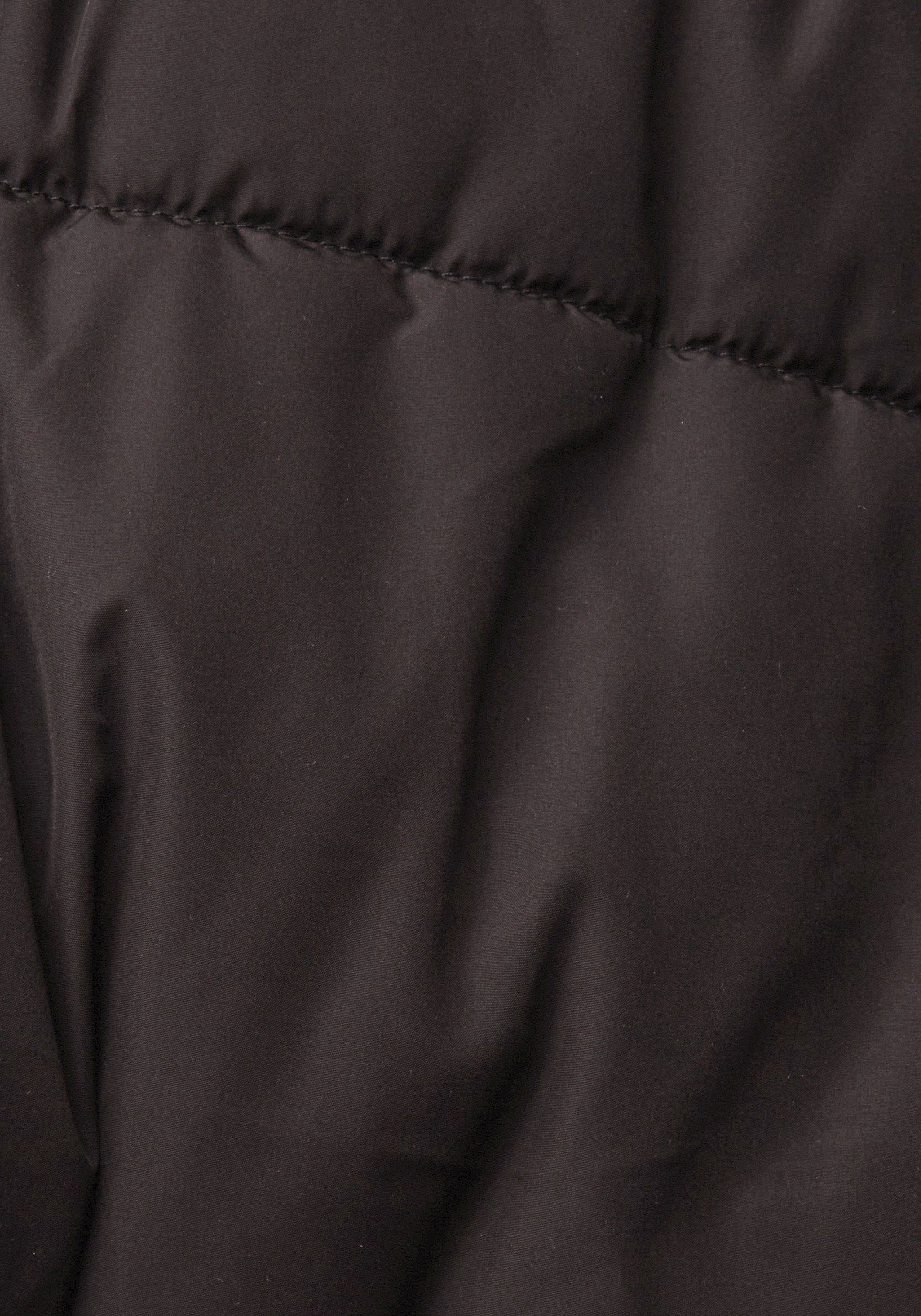 coolen Esprit by Steppmantel edc BLACK mit innenliegenden Rucksackträgern