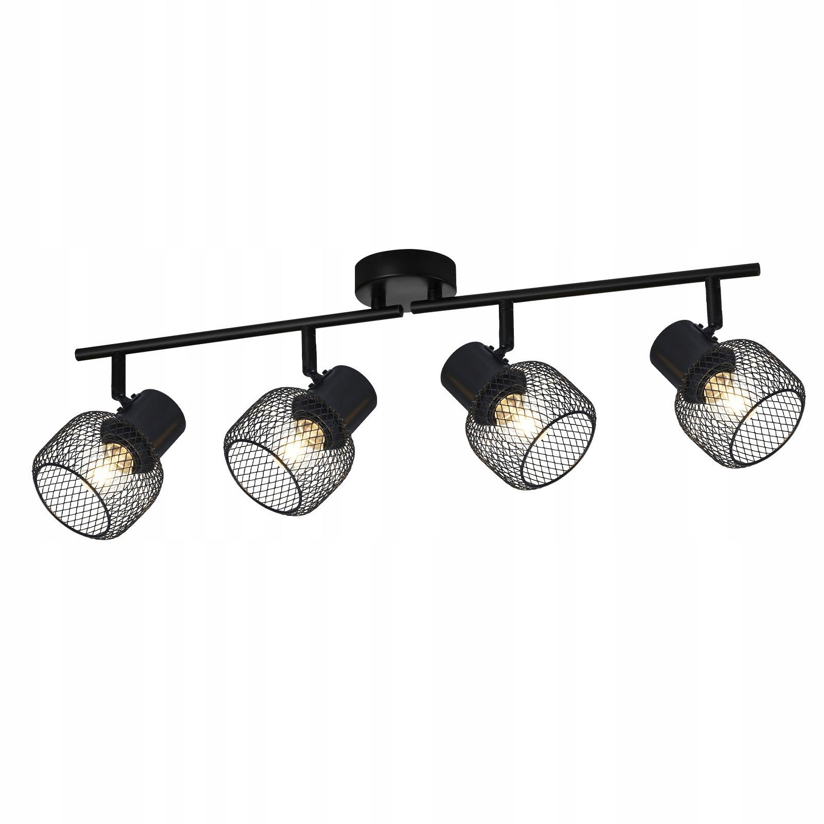 ZMH LED Deckenleuchte Whonzimmer Schwarz 4 günstig online kaufen