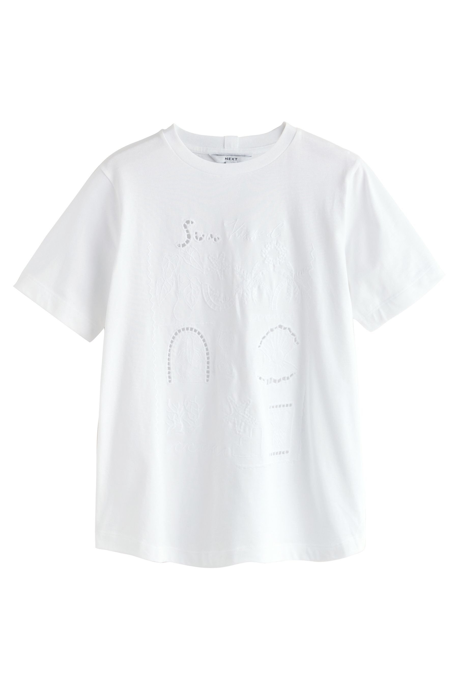 T-Shirt Schweres T-Shirt mit Rundhalsausschnitt