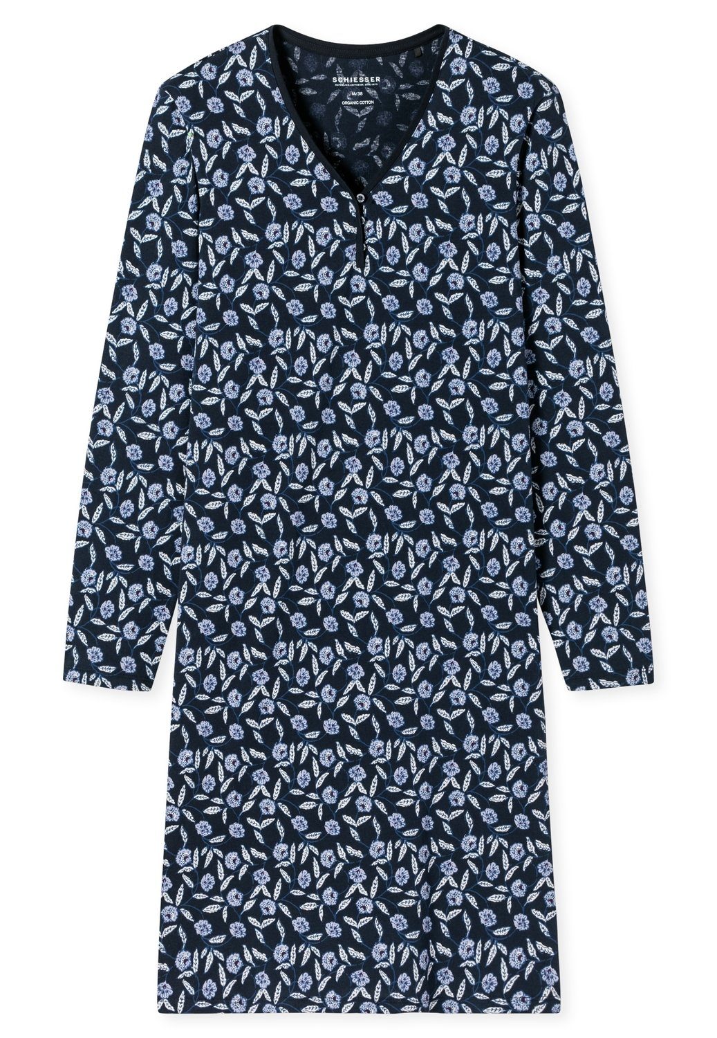 Preiswert Schiesser Pyjama Nachthemd nachtblau 100cm