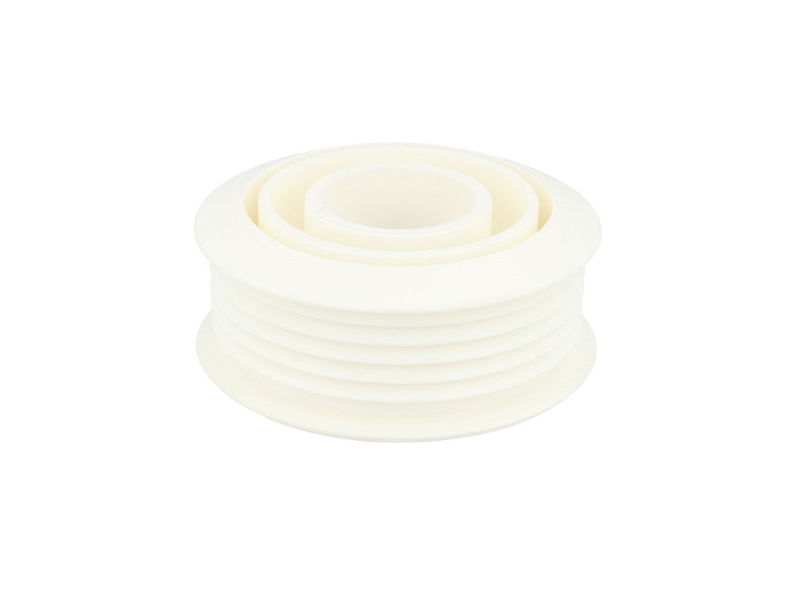 Stedo Spülrohr Euro WC-Spülrohrverbinder Dubletta Ø 55 mm für Spülrohre, weiß