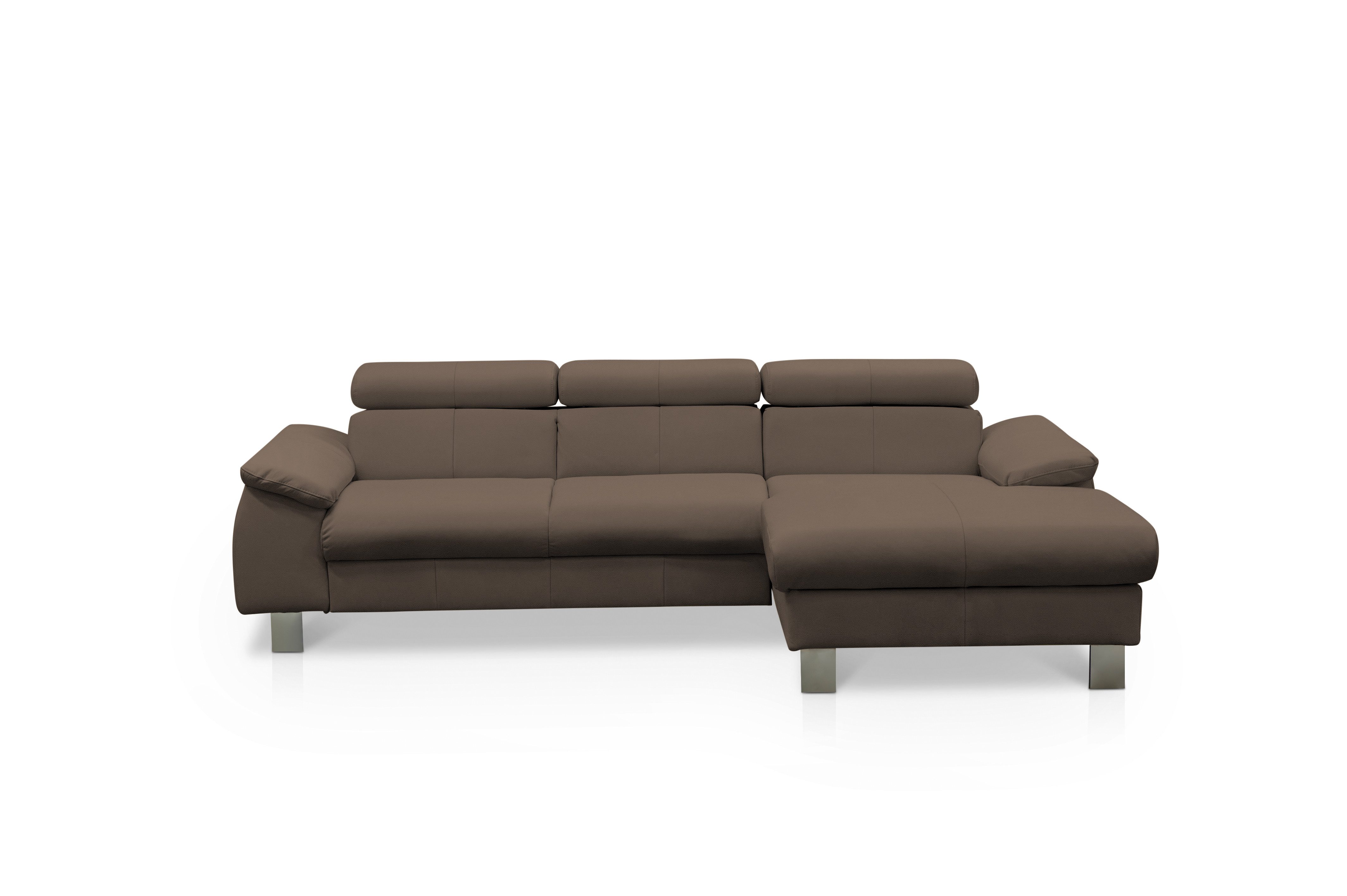 COTTA Ecksofa Micky Echtleder, Echtleder mit Schlaffunktion und Bettkasten