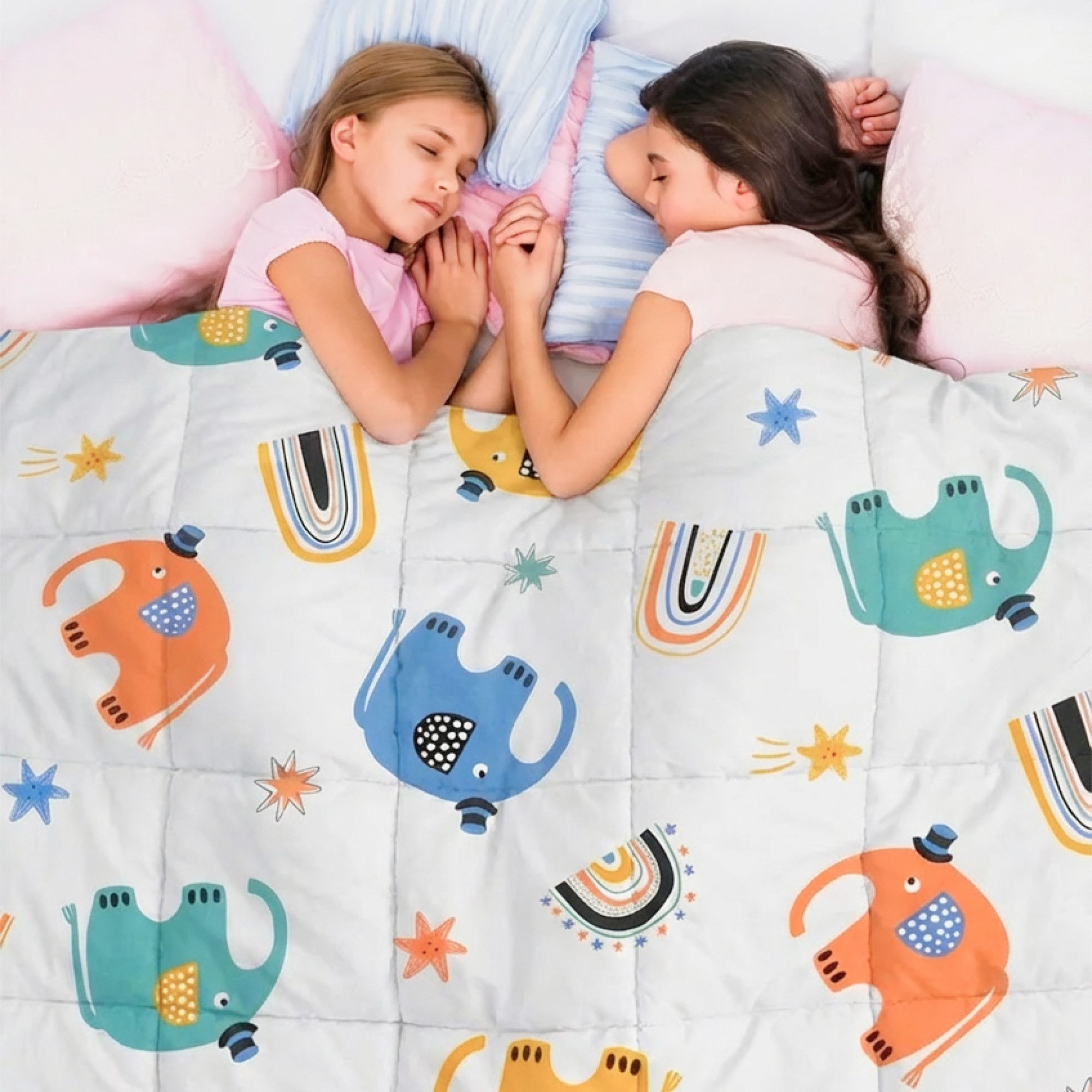 Dailydream Gewichtsdecke für Kinder, beschwerte Decke, Baumwolle oder Fleece, Füllung: Glasperlen, Gleichmäßige Gewichtsverteilung, doppelte Nähte, Handwäsche möglich