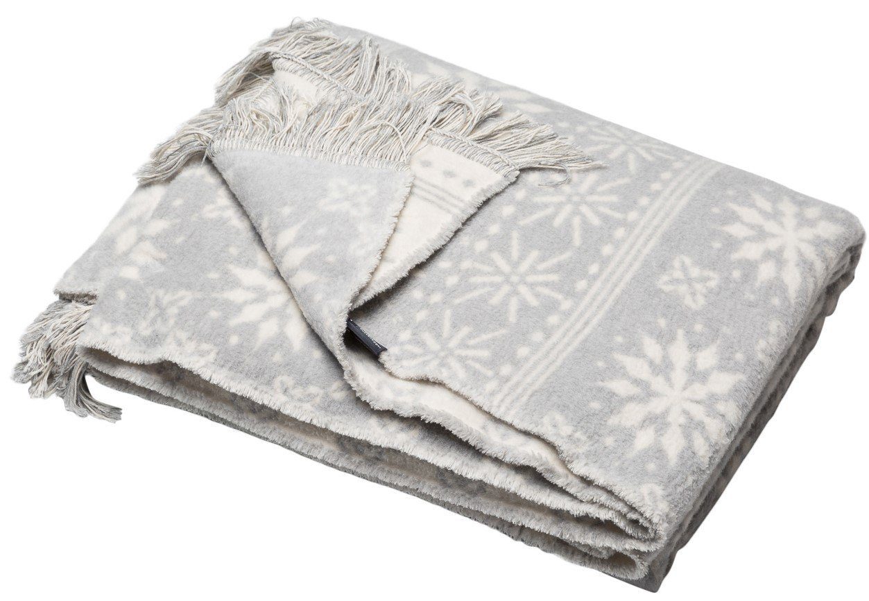 Wohndecke Kurzflor Vienna 'Winterbordüre' 150 x 200 cm, DAVID FUSSENEGGER günstig online kaufen