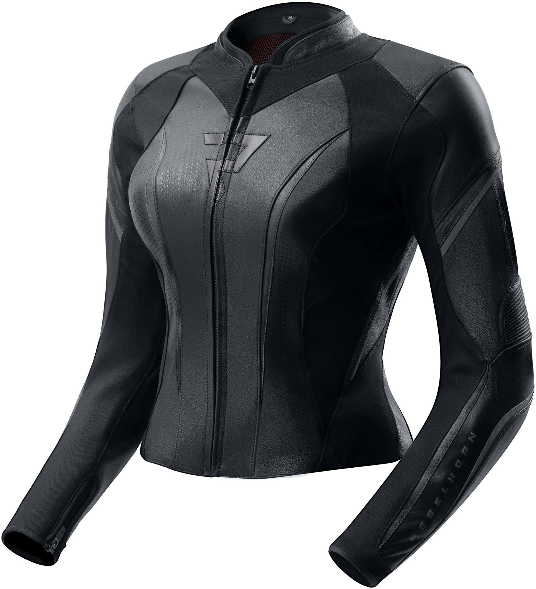 Rebelhorn Motorradjacke Diva ST Damen Motorrad Lederjacke Rückenprotektor enthalten,Verbindungsreißverschluss,Ellenbogenpro