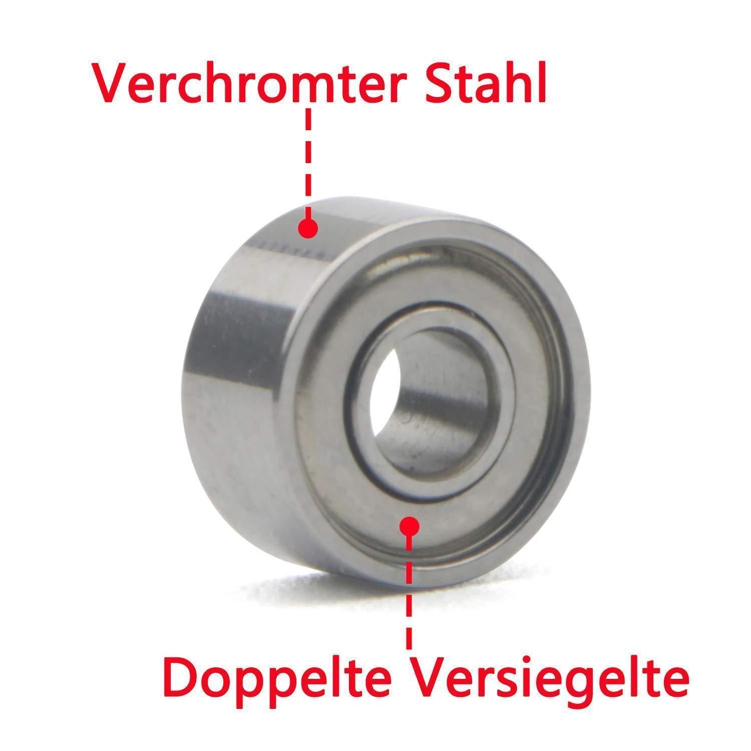 LuxusKollektion Kugellager Mini-Kugellager 693ZZ 3x8x4mm
