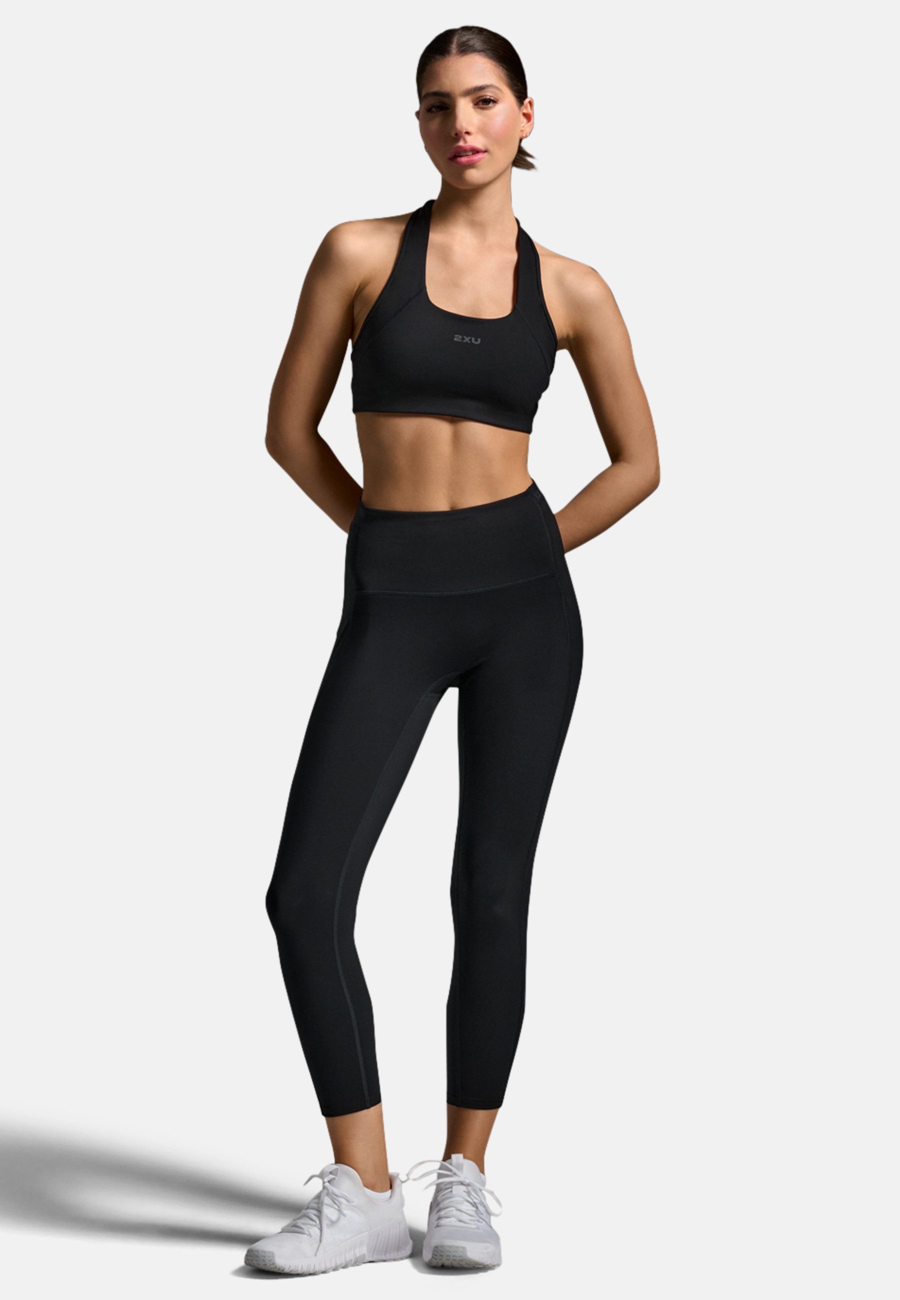 2xU Lauftights Form Stash Hi-Rise Compression 7/8 (1-tlg)
