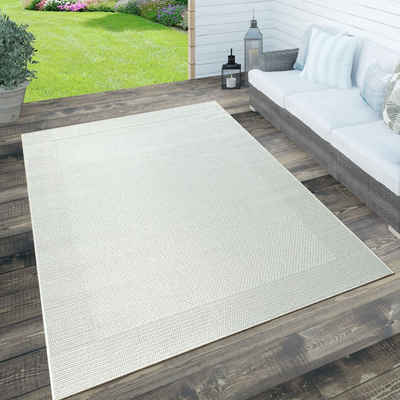 Teppich Waregem 621, Paco Home, rechteckig, Höhe: 4 mm, Flachgewebe, meliert, mit Bordüre, Outdoor geeignet, Wohnzimmer