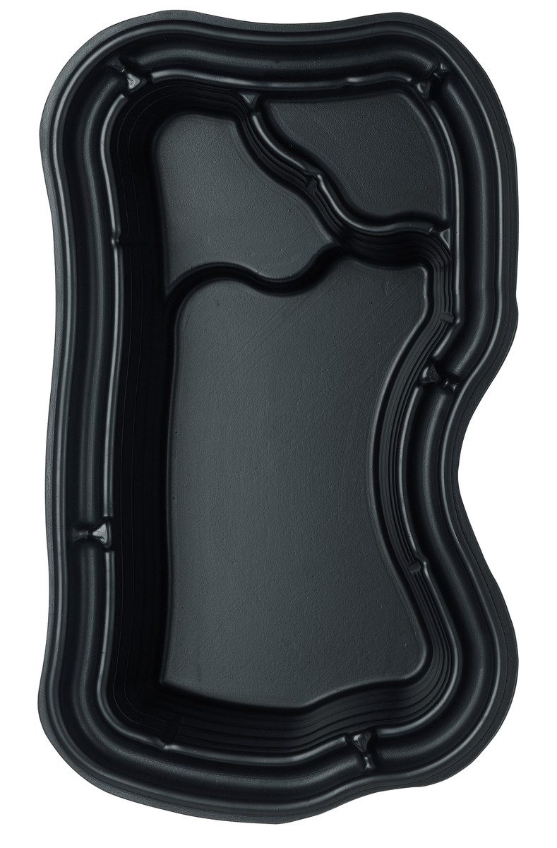 Wacredo Fertigteich Teichschale PE 1000, BxLxH: 140x240x62 cm, 1000 l, Fertigteich, Kunststoffbecken, Teichbecken