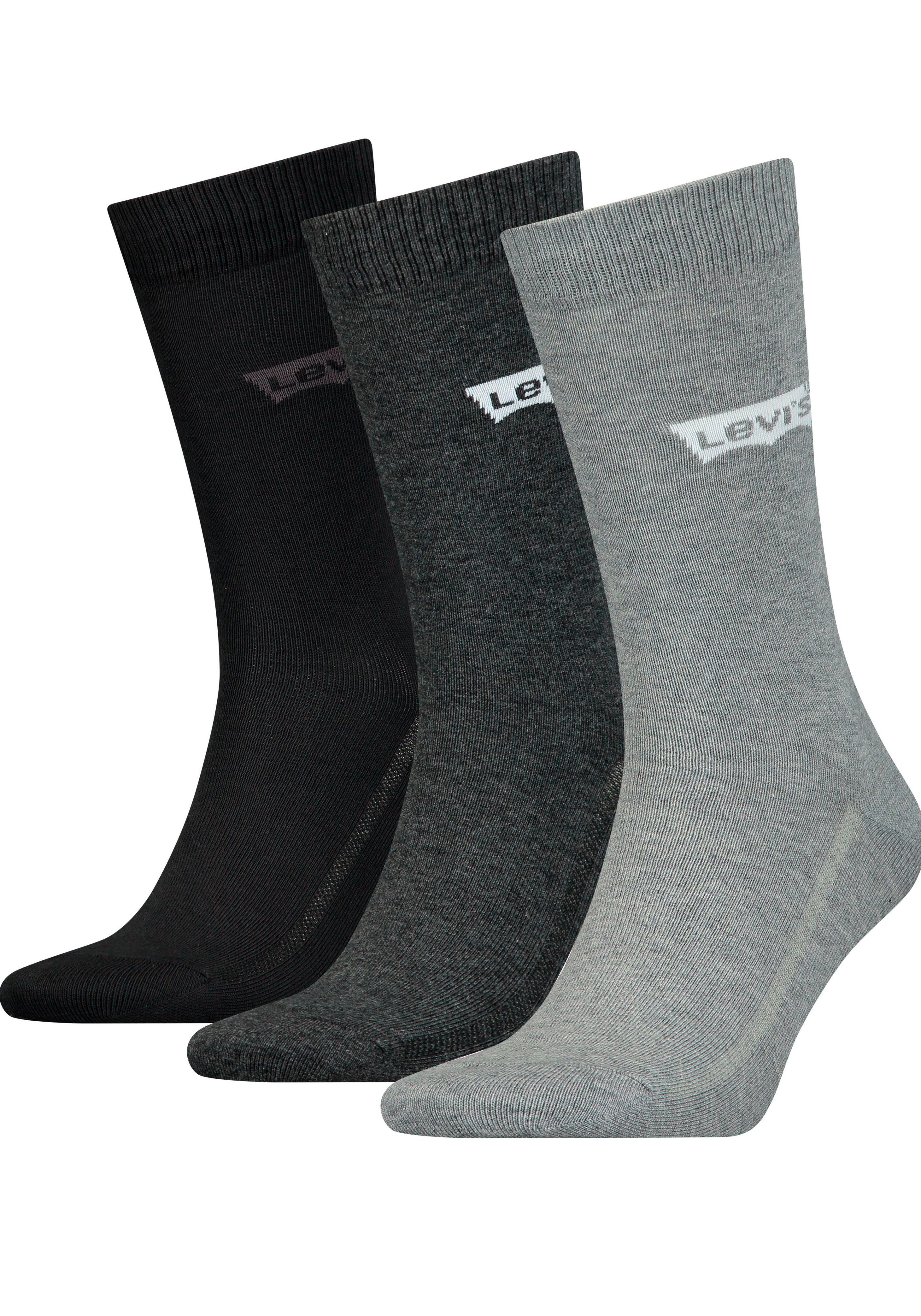 Levi's® Socken LEVIS REGULAR CUT BW LOGO RECYCL CO (Packung, 3-Paar, 3 Paar günstig online kaufen