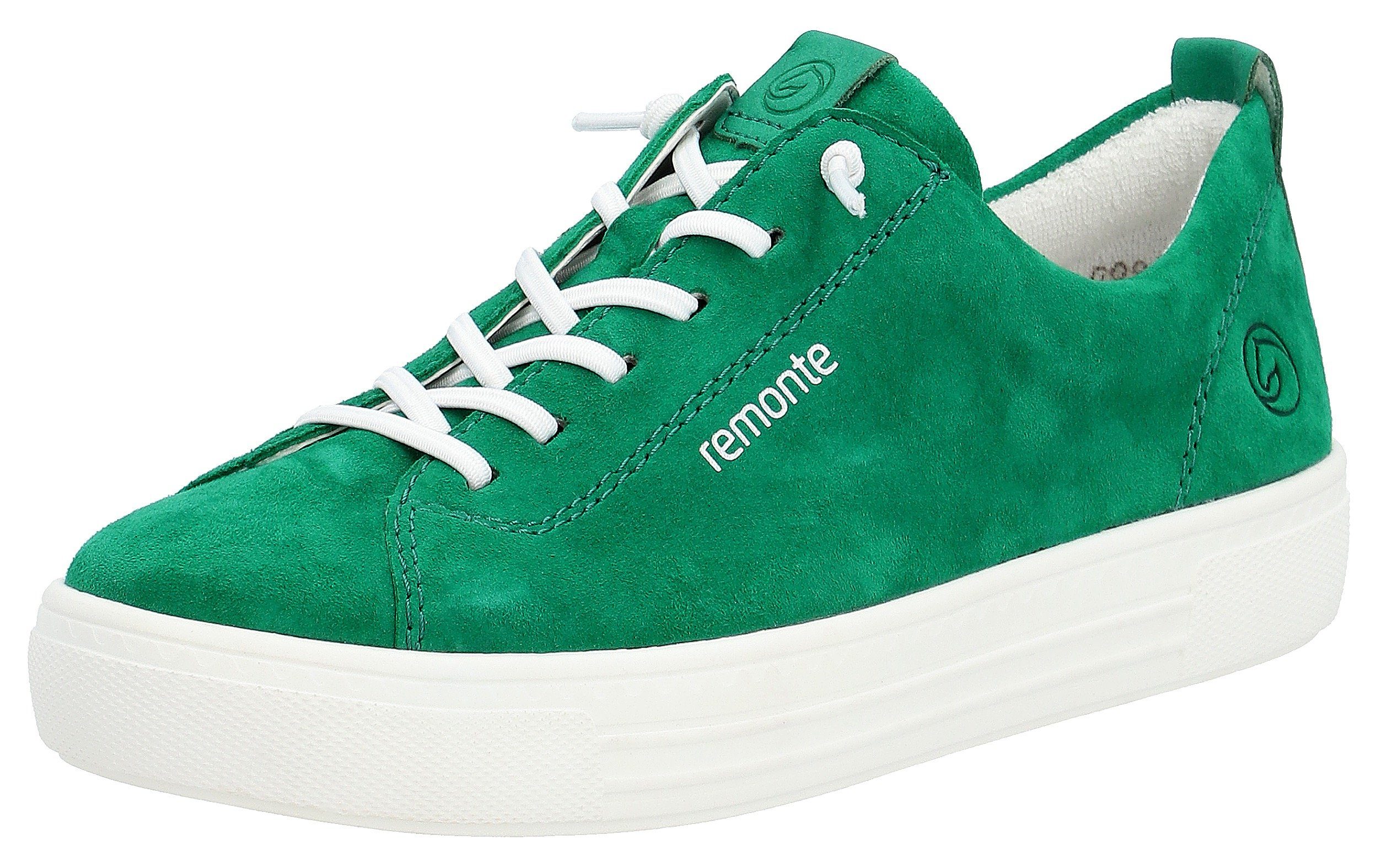 Remonte Sneaker mit praktischem Wechselfußbett grün