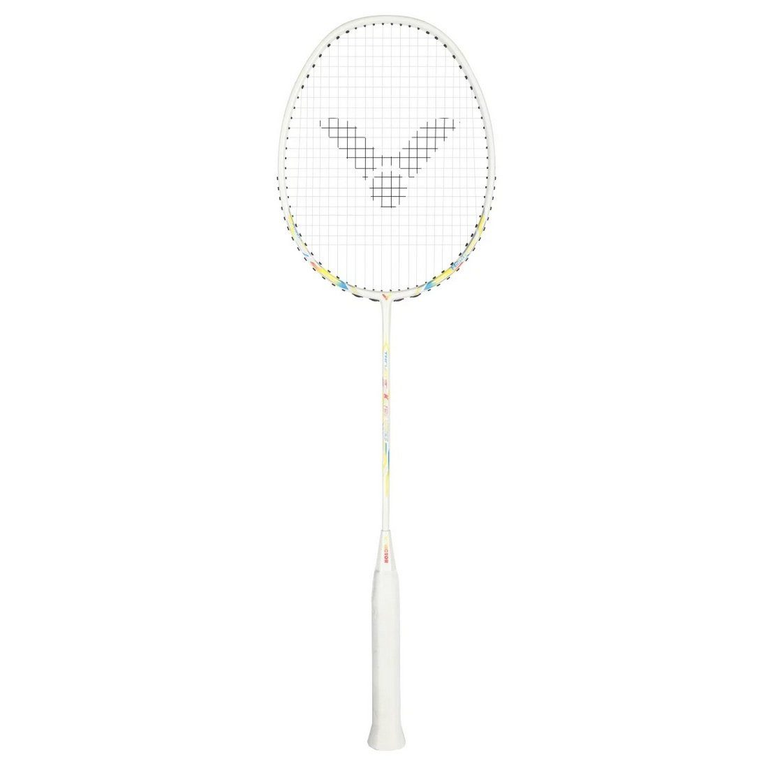 VICTOR Badmintonschläger Thruster K Fire Works A 78g/kopflastig/flexibel 2025 weiss, Gewichtsklasse: 5U/G5
