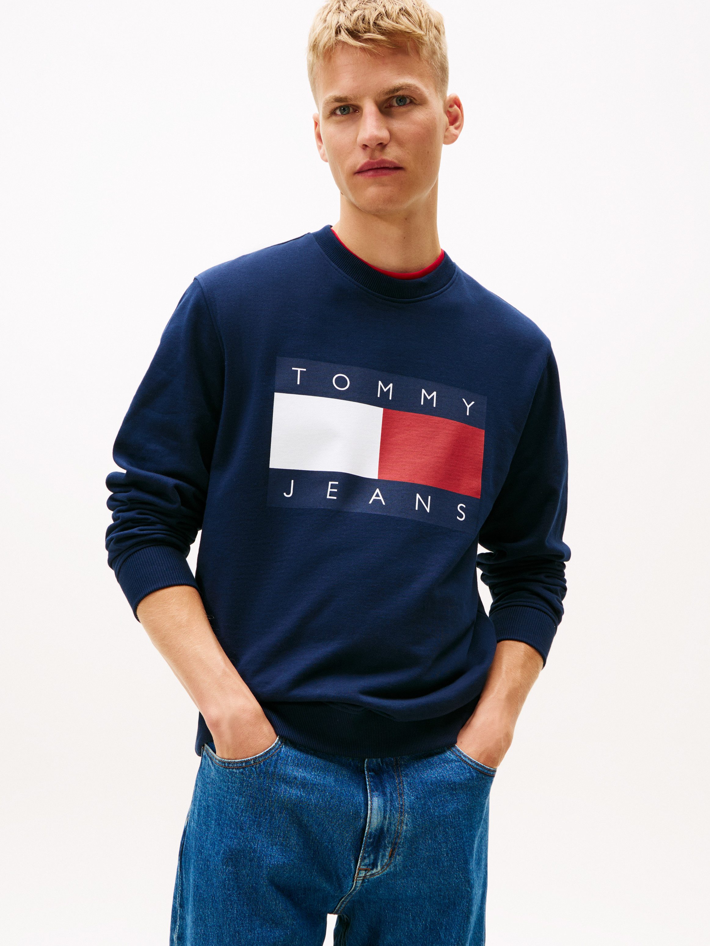 Tommy Jeans Sweatshirt TJM BIG FLAG CREWNECK regular fit