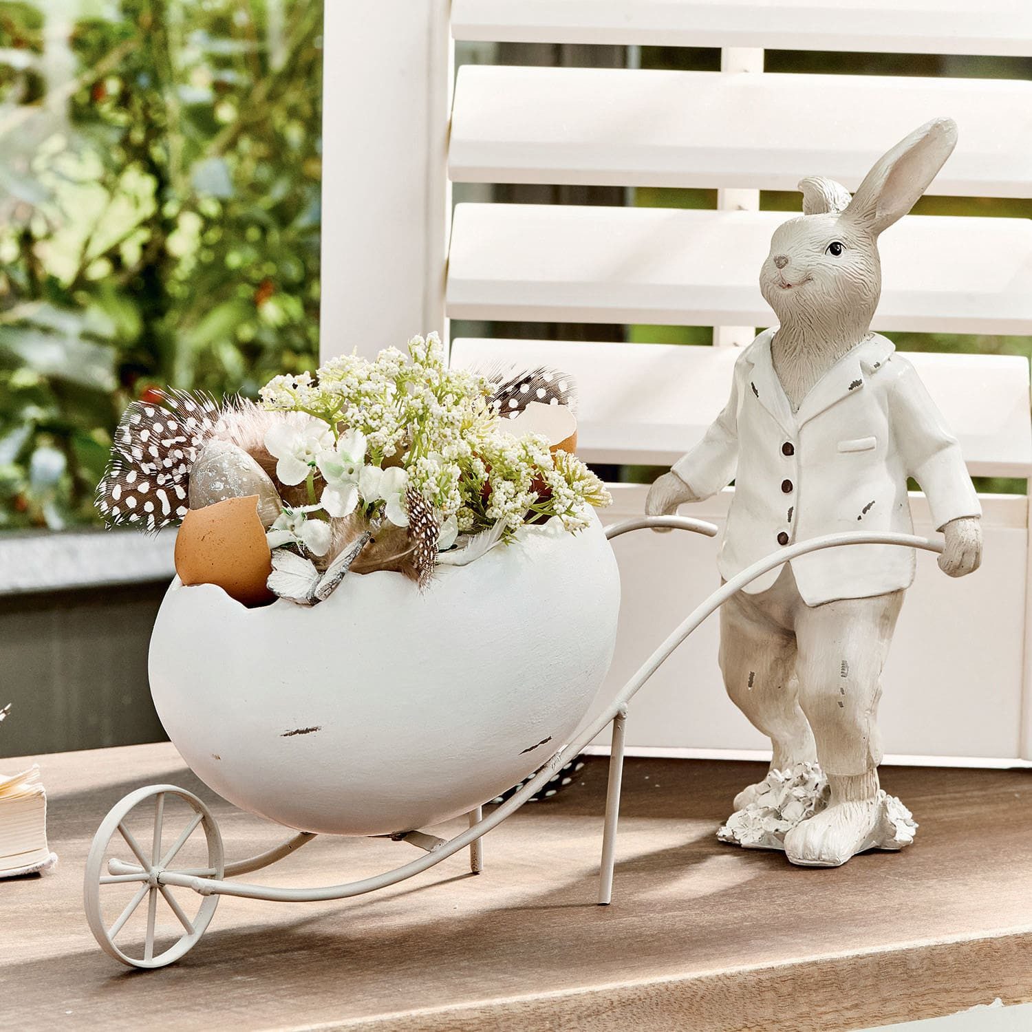Mirabeau Osterfigur Hase Jaris weiß