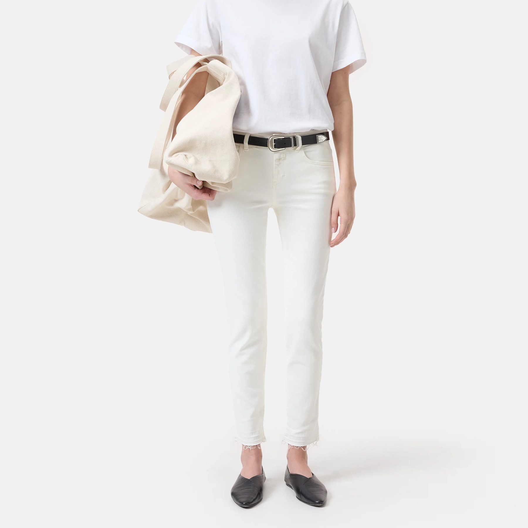 CLOSED 5-Pocket-Jeans CLOSED Jeans BAKER Low Waist - Ivory