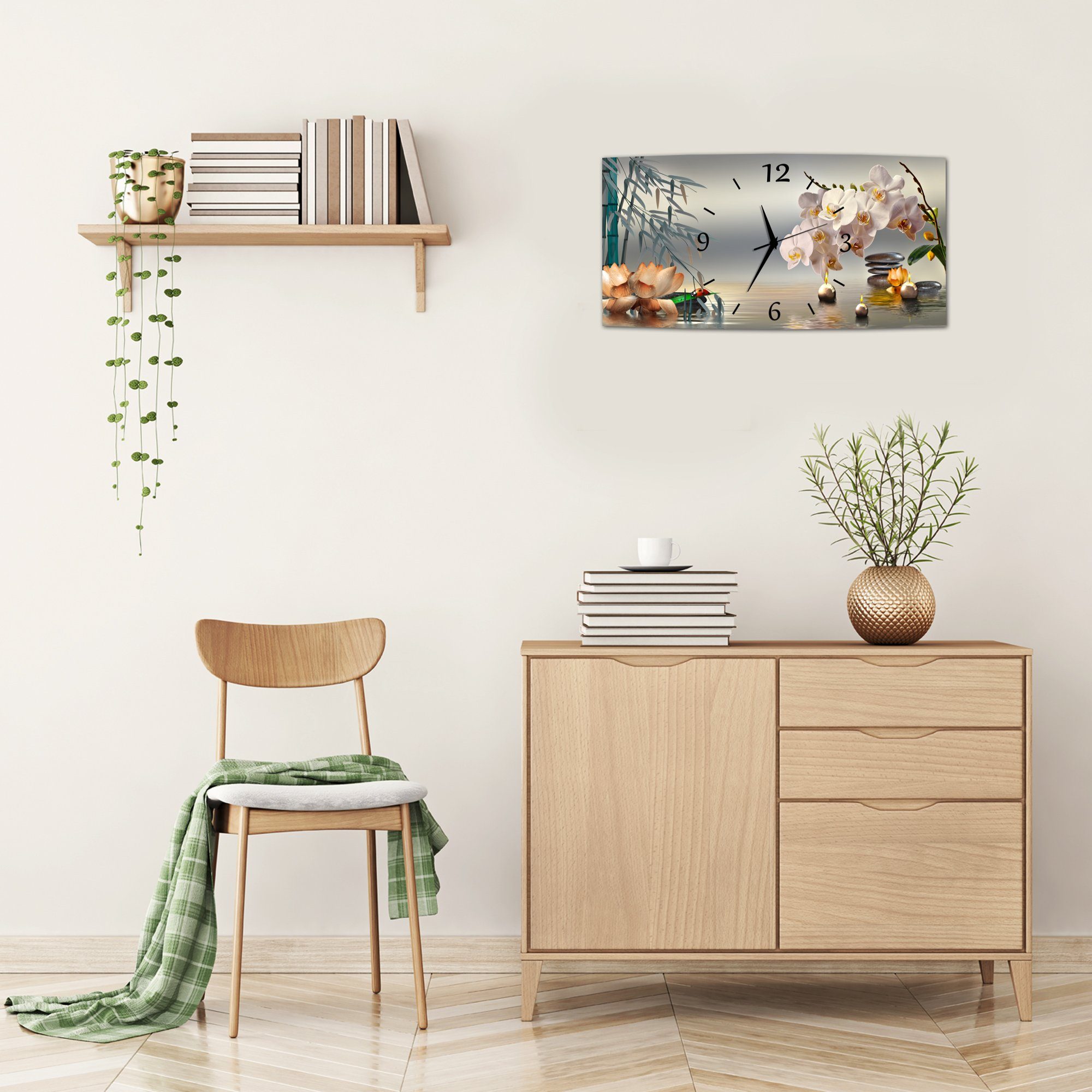 Bilder-Manufaktur Wanduhr BM-9584-1 (Wanduhr, Funkuhr oder Quarzuhr, kein Ticken, lautlos und geräuschlos)