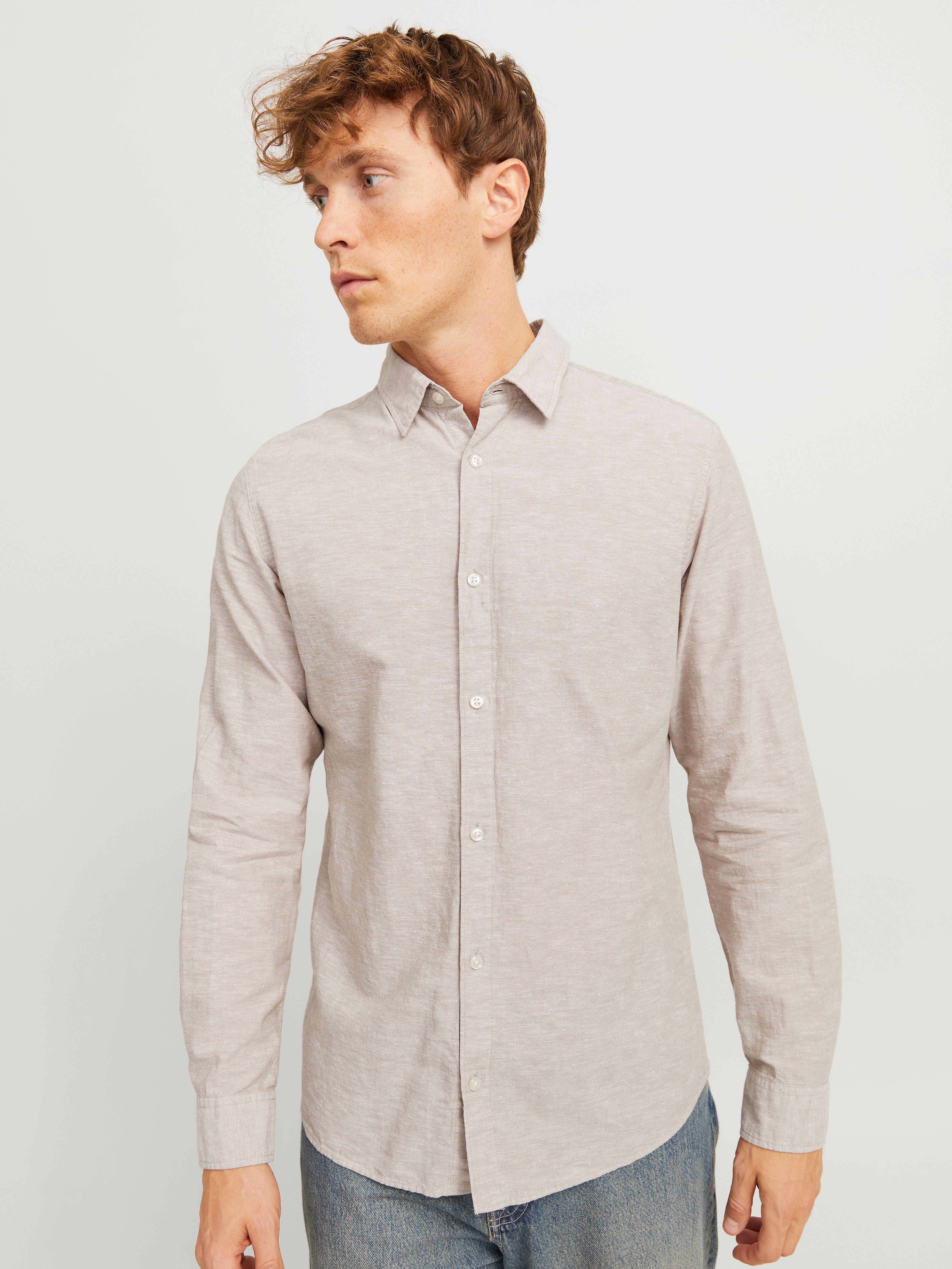 Jack & Jones Langarmhemd JJEBREEZE SHIRT LS SN mit Hemdkragen günstig online kaufen