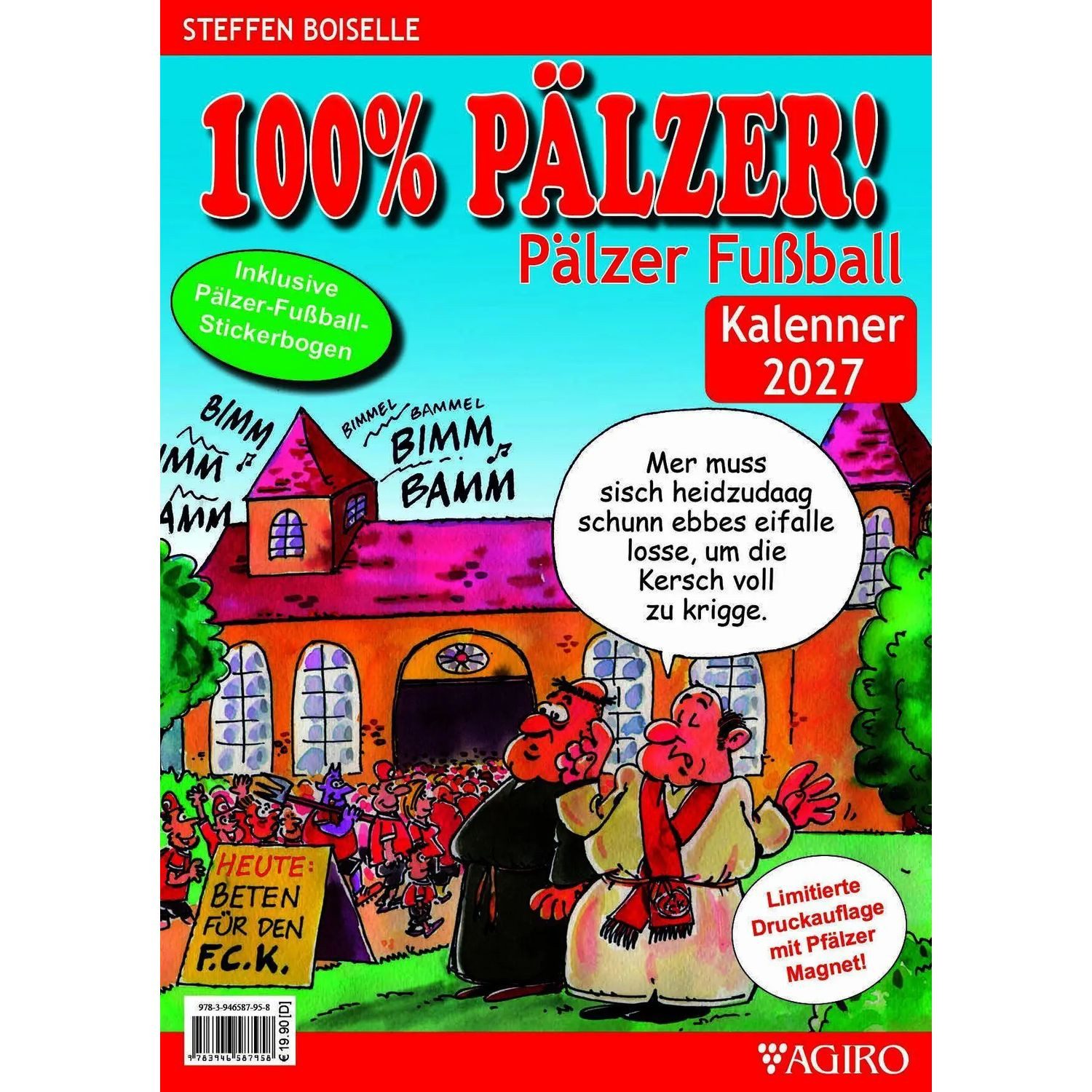 Wandkalender 100% PÄLZER! Pälzer Fußball Kalenner 2027