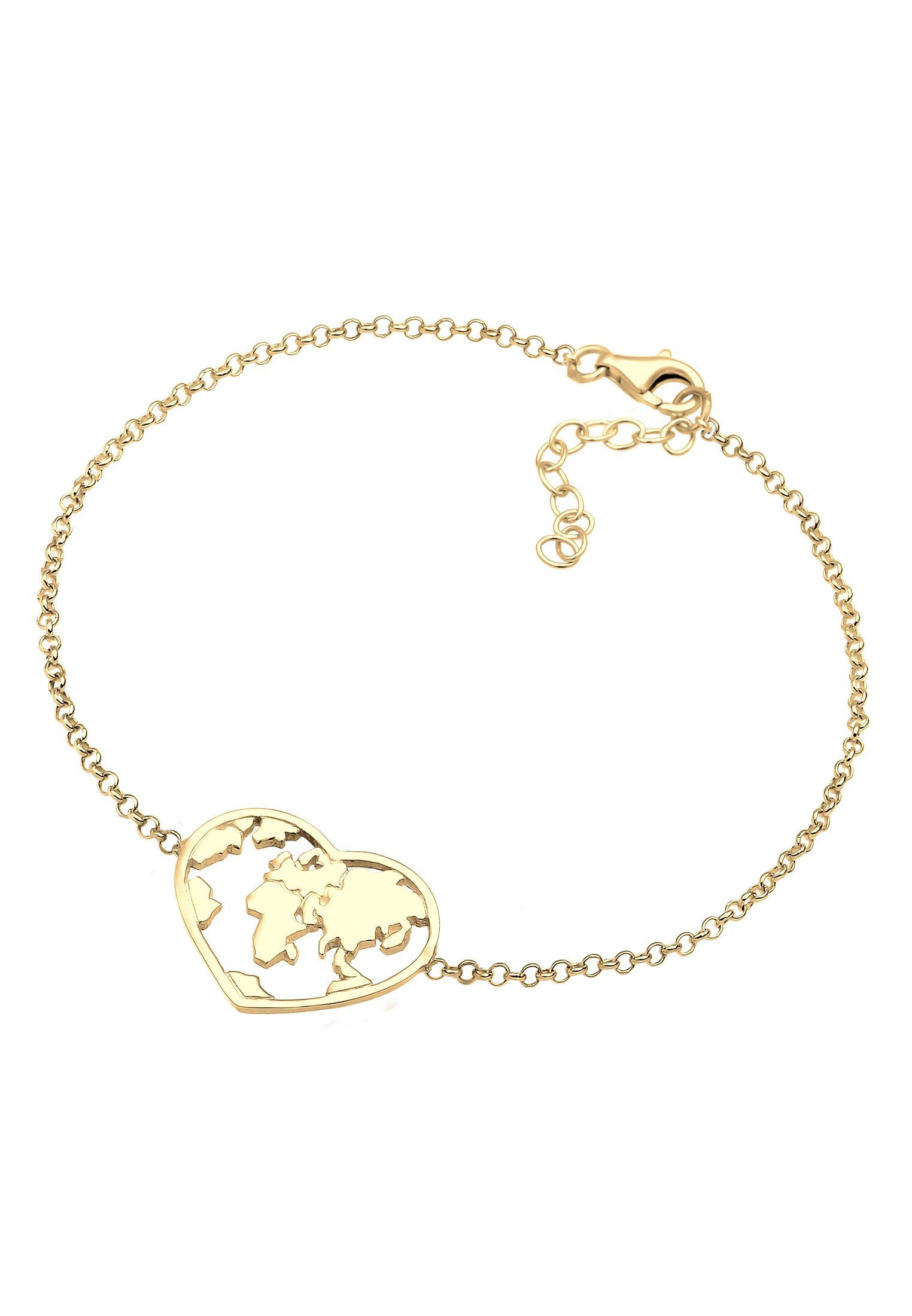 Elli Armband Globus Herz 925 Sterling günstig online kaufen