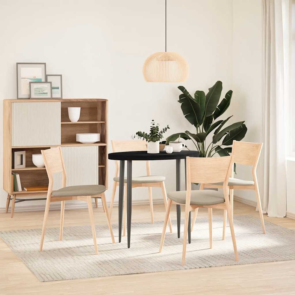 vidaXL Tischplatte Tischplatte Dunkelbraun 80x40x4 cm Massivholz Eiche Oval (1 St)