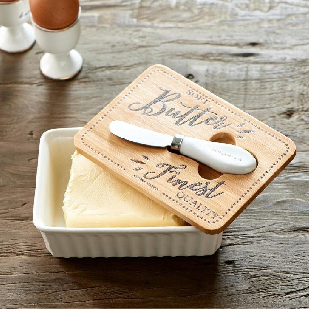 Maison Butterdose Butterdose Rivièra Messer mit Qualitiy Finest