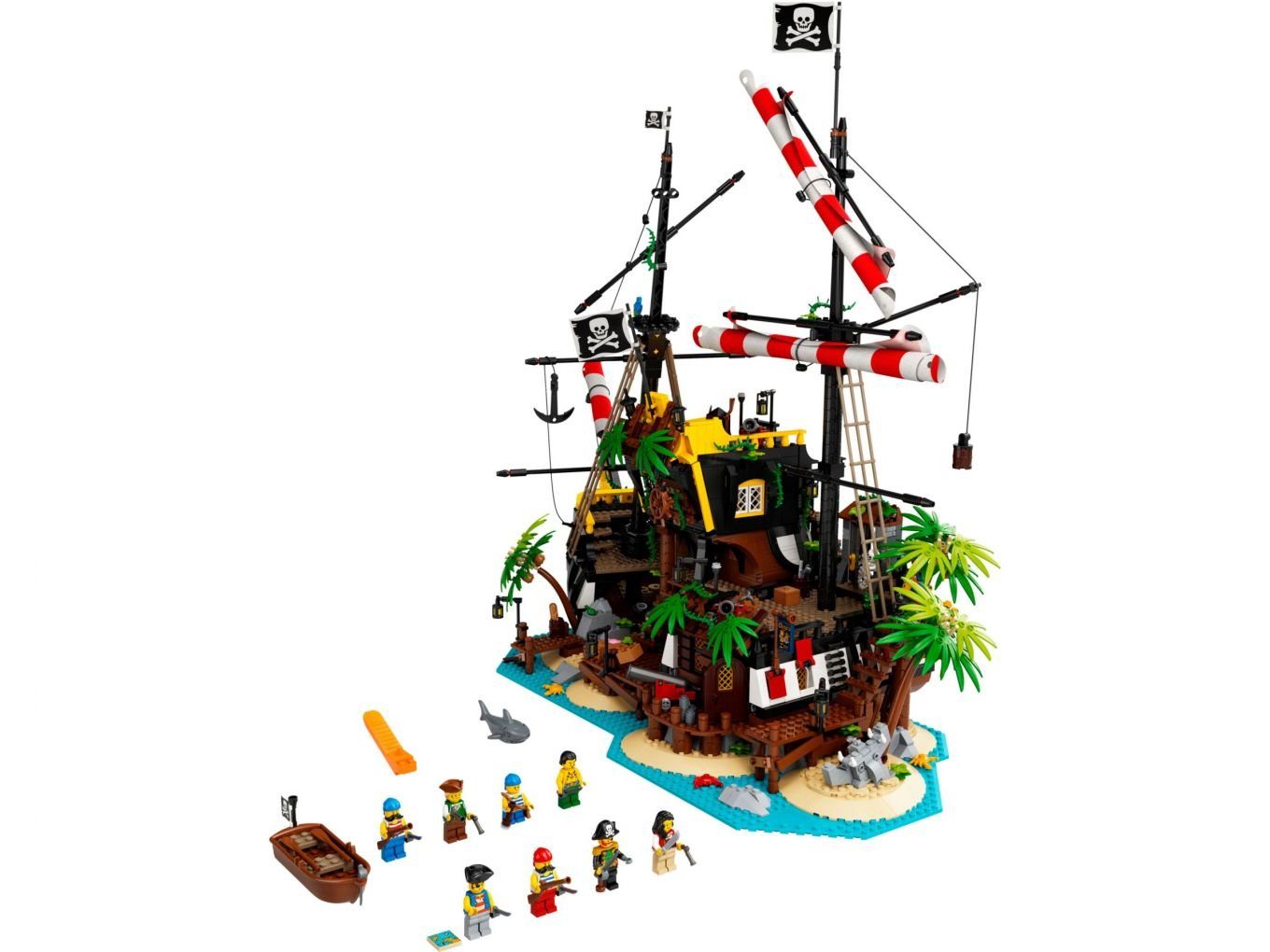 LEGO® Ideas Piraten Barracuda-Bucht, Konstruktionsspielsteine St) 2545 LEGO® (Set, der -