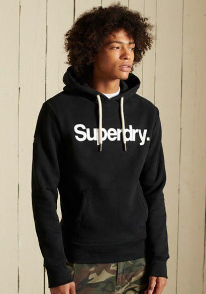 Superdry black NS CL HOOD Kapuzensweatshirt