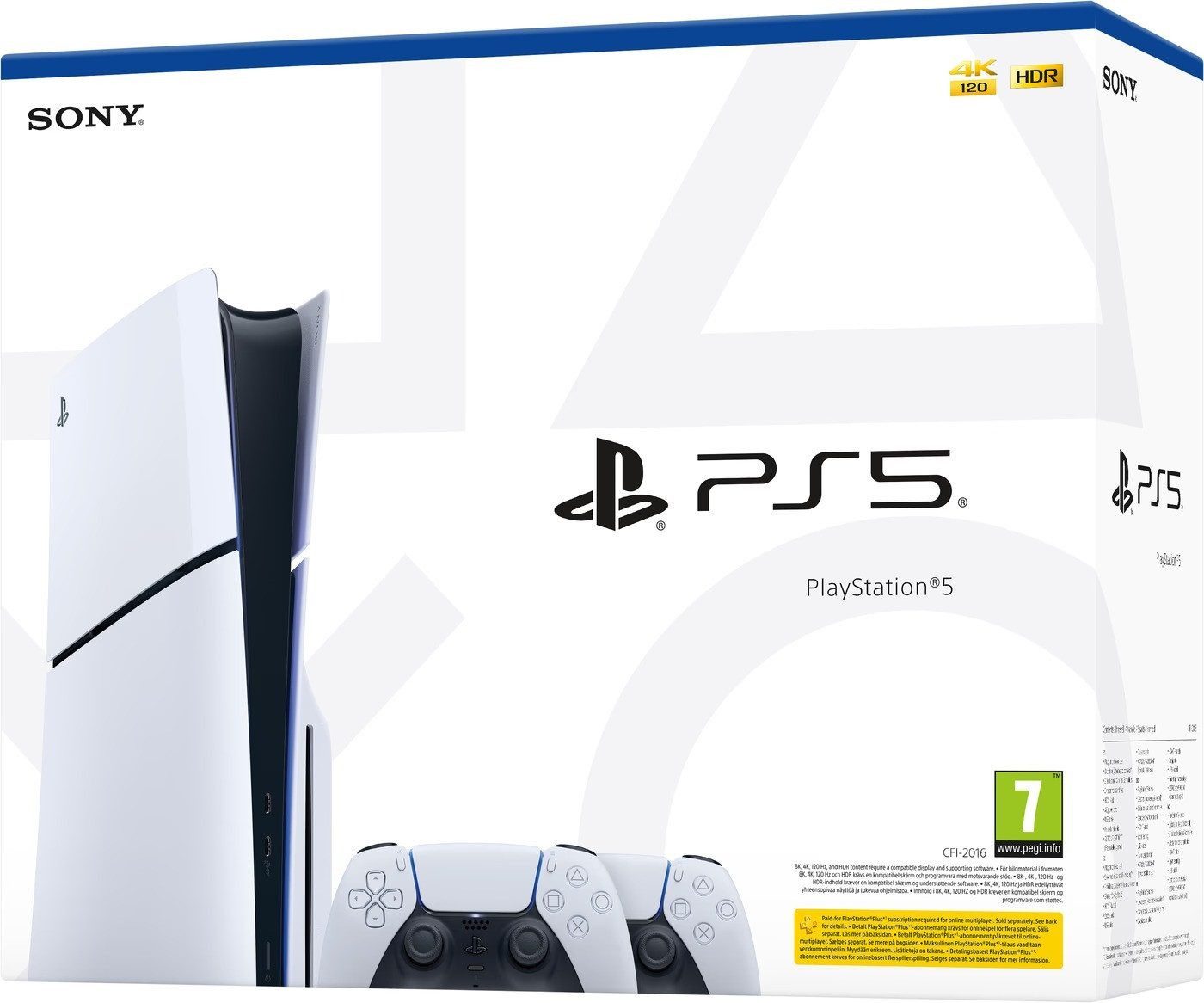 Playstation PlayStation 5 Slim Disk Edition + 2x DualSense Controller 1TB