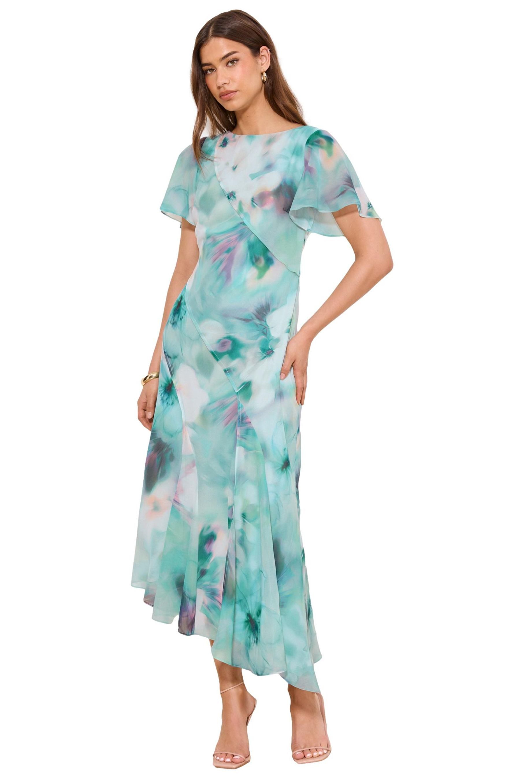 Midikleid Lipsy Midikleid mit Bindegürtel, Print, Regular