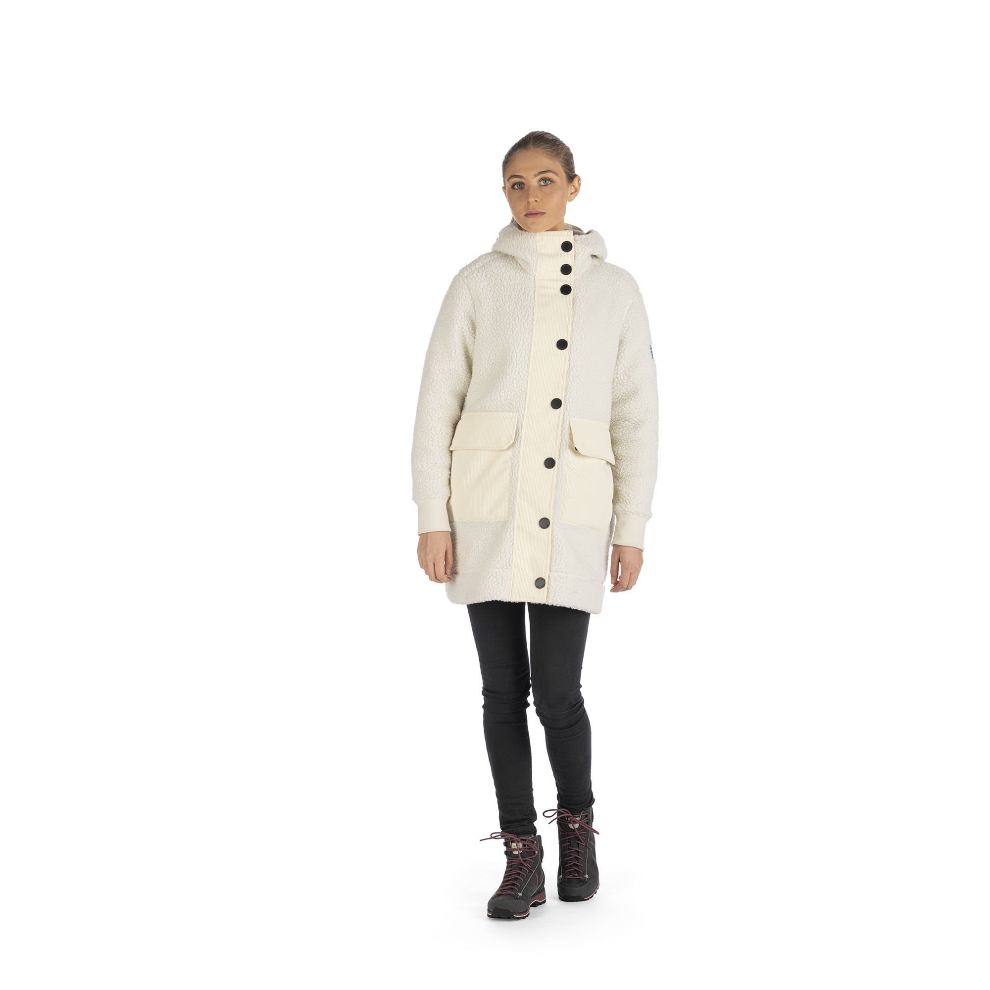 Dolomite W Damen Dolomite Willow Parka Anorak Fleecejacke Polar White