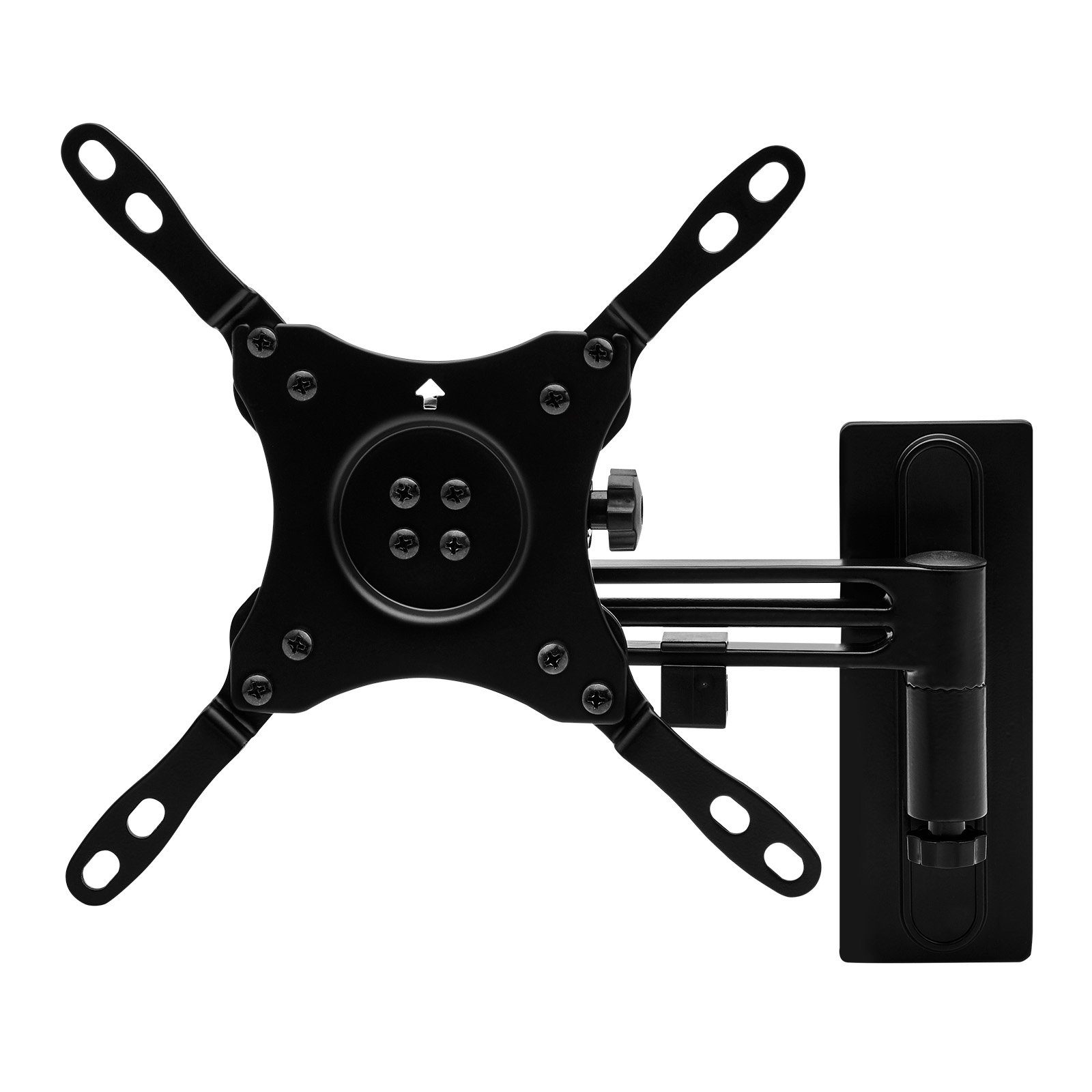 SO-TECH® TV-Wandhalterung TV Halterung drehbar neigbar ausschwenkbar für 13-43 Zoll, (bis 43 Zoll, ideal für Caravan und Wohnmobil, inkl. Befestigungsmaterial)