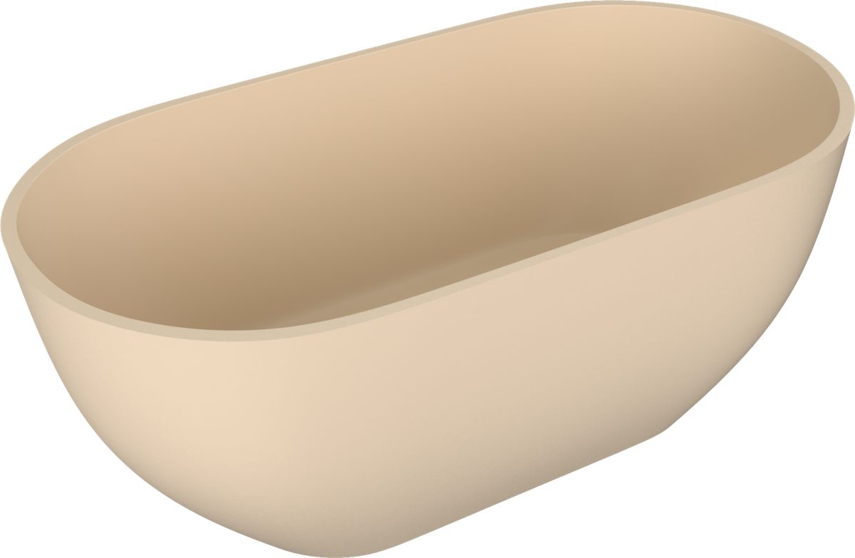 Polysan s.r.o. Badewanne REDUTA Freistehende Badewanne, Gussmarmor 171x81x58cm, Beige matt, Polysan-71842-81