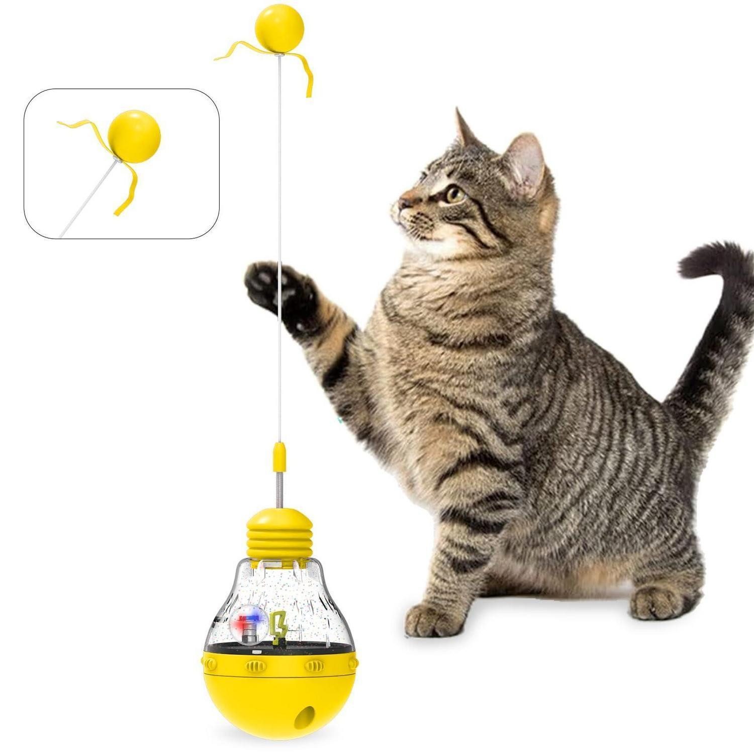 LuxusKollektion Tier-Beschäftigungsspielzeug Katzenspielzeug Futterspender & Stick Lila, Kunststoff