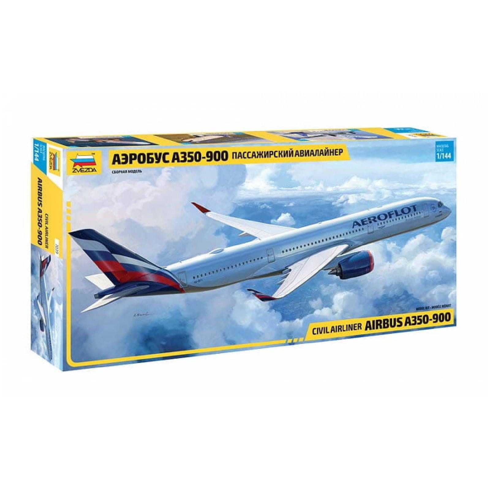 Zvezda Modellbausatz AIRBUS A350-900 / 1:144, Maßstab 1:144