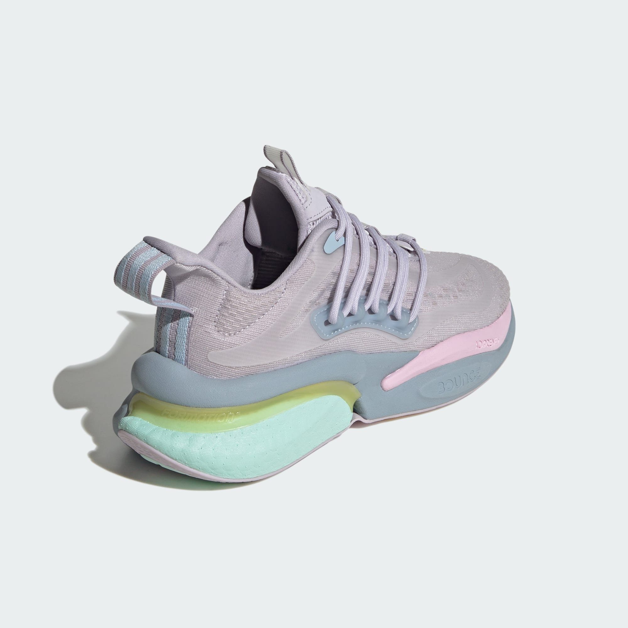 adidas Sportswear ALPHABOOST V1 Fusion Sneaker Dawn Silver / Almost Orchid / Yellow SCHUH