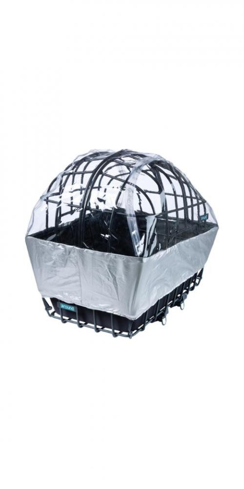 Around Fahrradkorb Around Regenhaube Hundefahrradkorb Luna für Vorderradkorb, wasserabwei