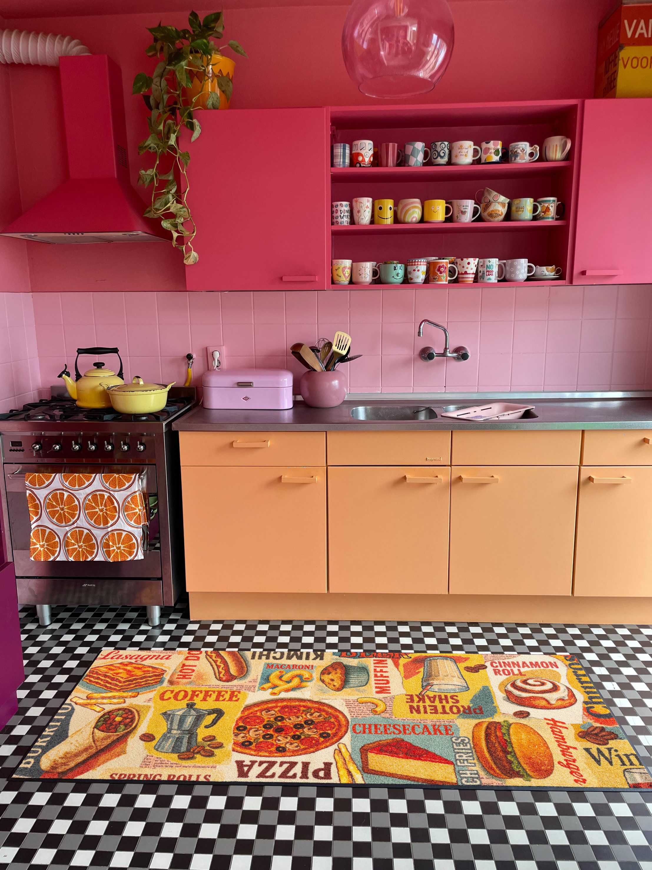 wash+dry by Kleen-Tex Läufer Snack Attack, rechteckig, Höhe: 7 mm