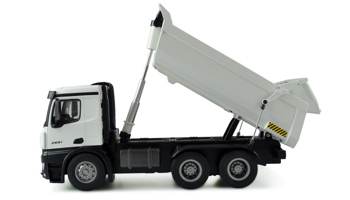 Thumbnail - Amewi RC-Bagger Amewi 1:14 RC Mercedes LKW Kipper Pro Metall 2,4 Ghz RTR weiß