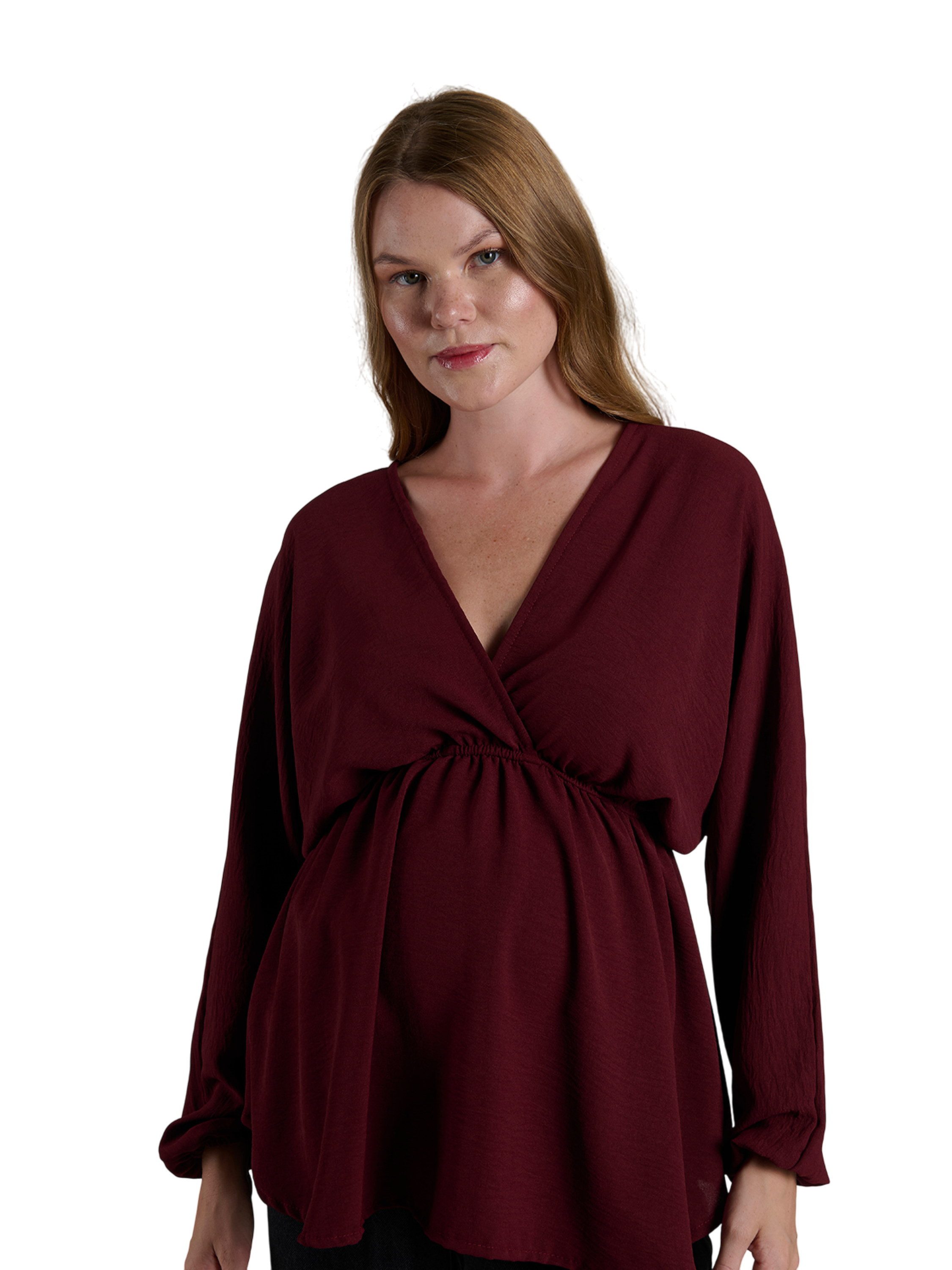 LYNMAMA Umstandsbluse Chice Damenbluse - Stilvolles Oberteil