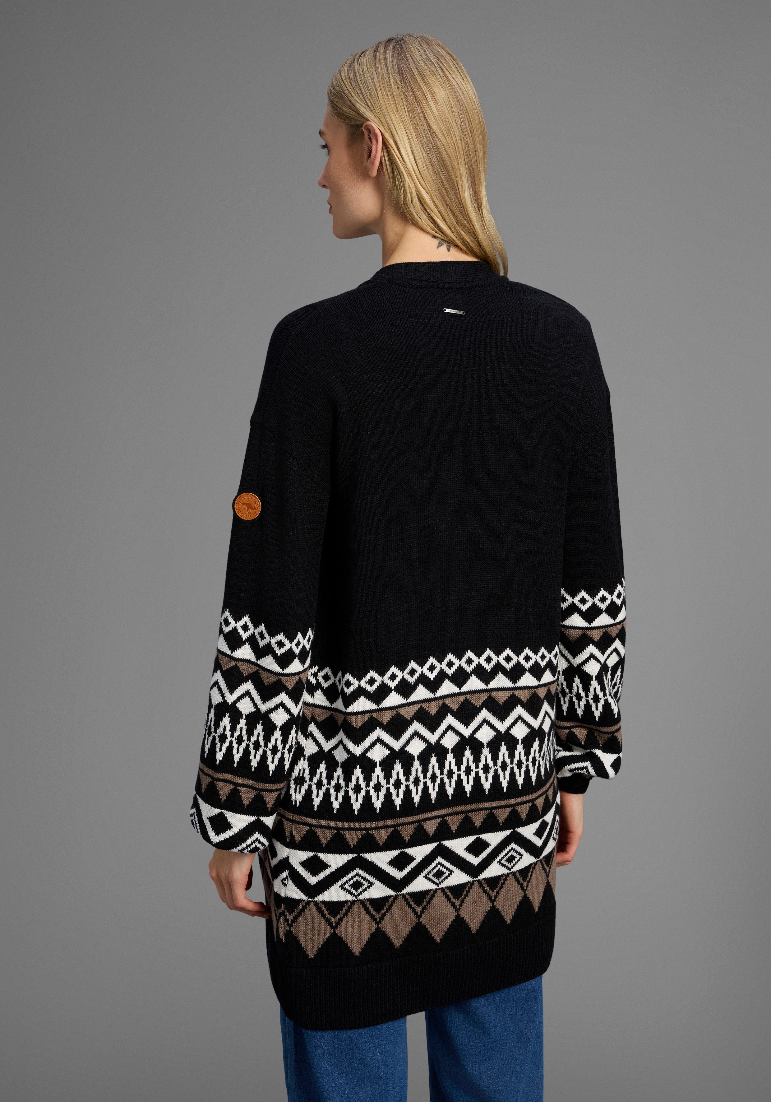 KangaROOS Longstrickjacke in offener Form im günstig online kaufen