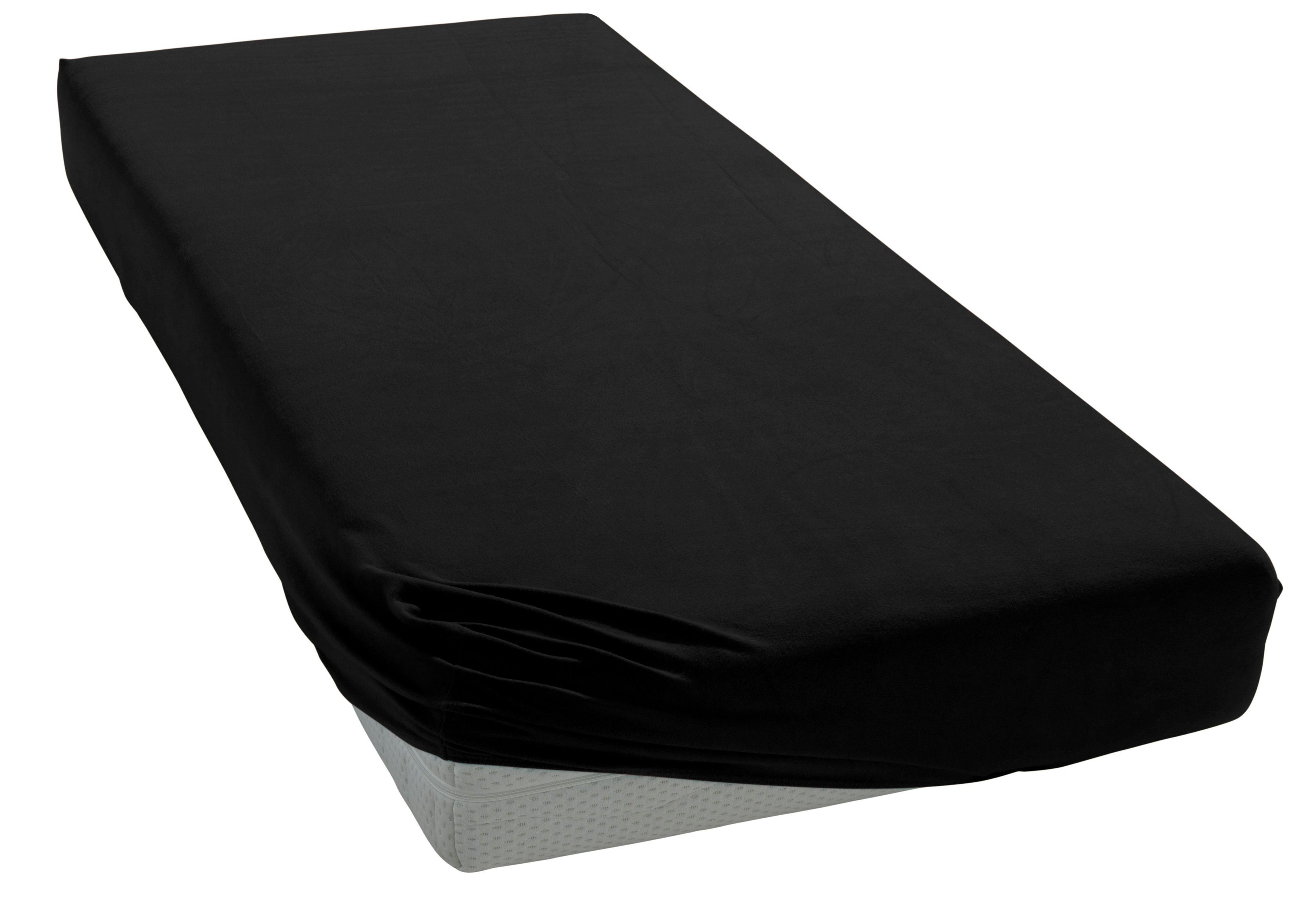 Spannbettlaken Zwirn-Elasthan deluxe in Gr. 90x200, 140x200 oder 180x200 cm