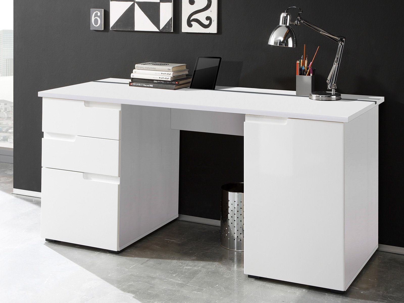 PREISBRECHER Schreibtisch Suzette, 158 x 76 günstig online kaufen