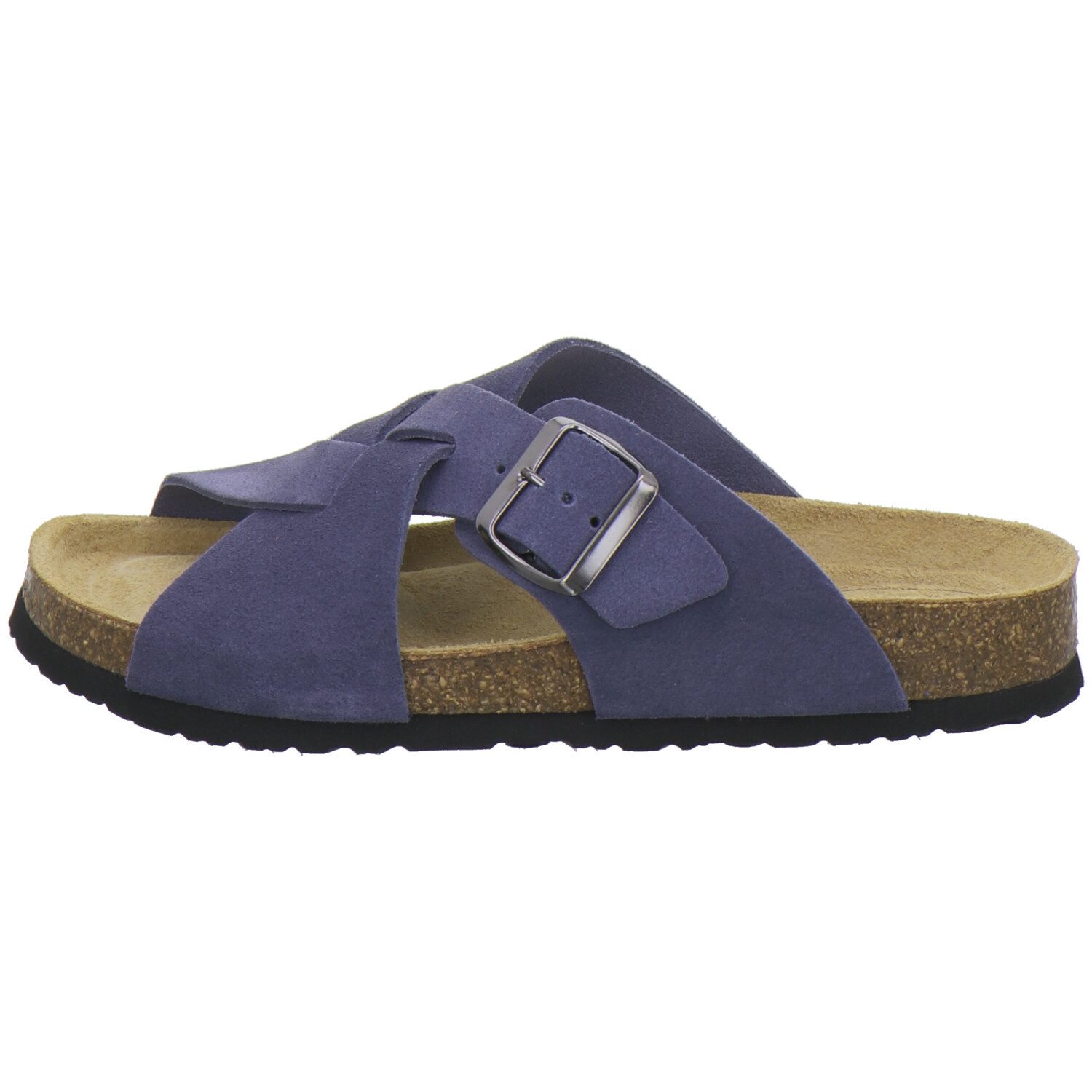 AFS-Schuhe 214153 Kralle Pantolette für Damen mit Fußbett, bequeme Sandalen aus Leder
