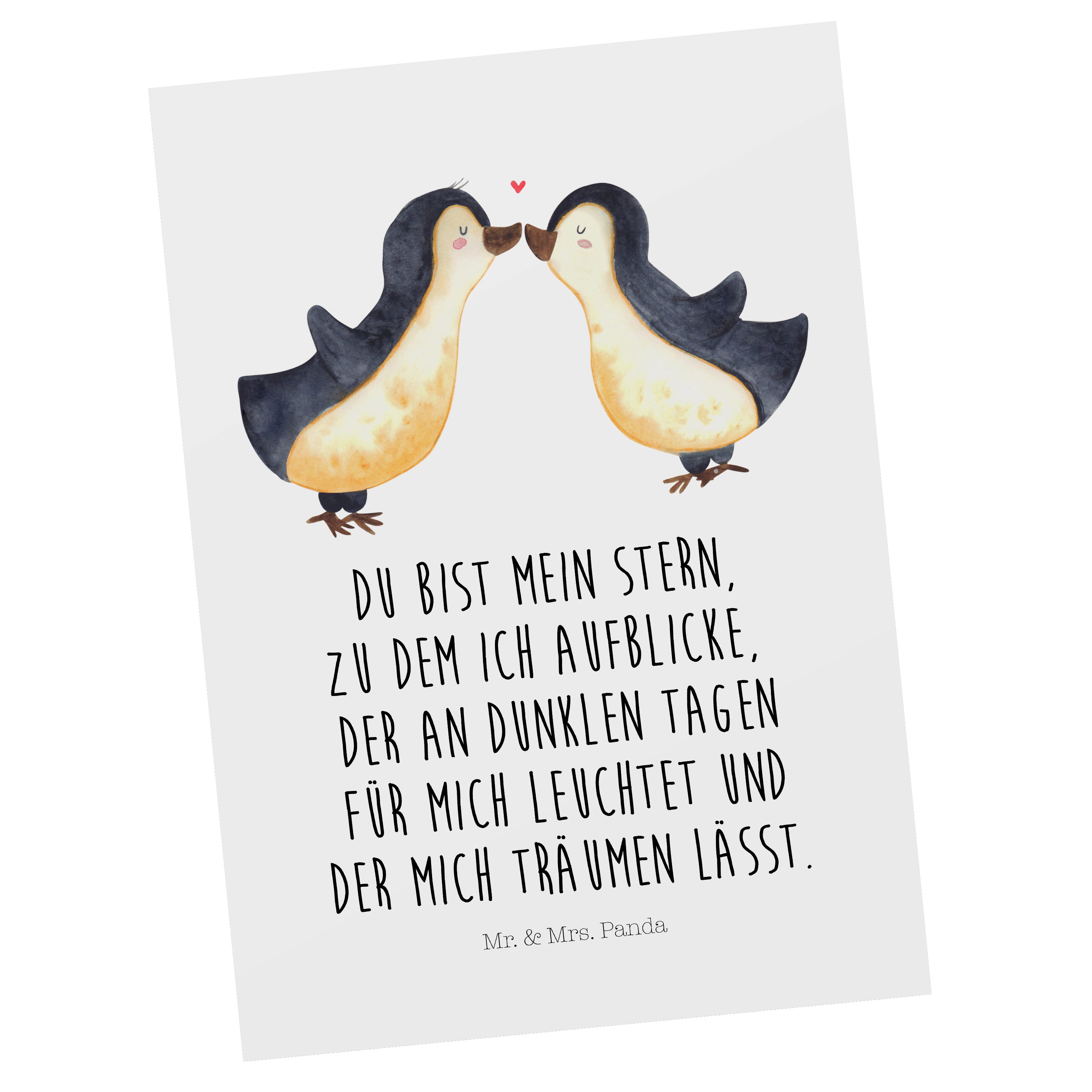 Mr. Postkarte Pinguin Mrs. Geschenk, & Lie Jahrestag, - - Weiß Liebespaar, Panda Liebe Heiraten,