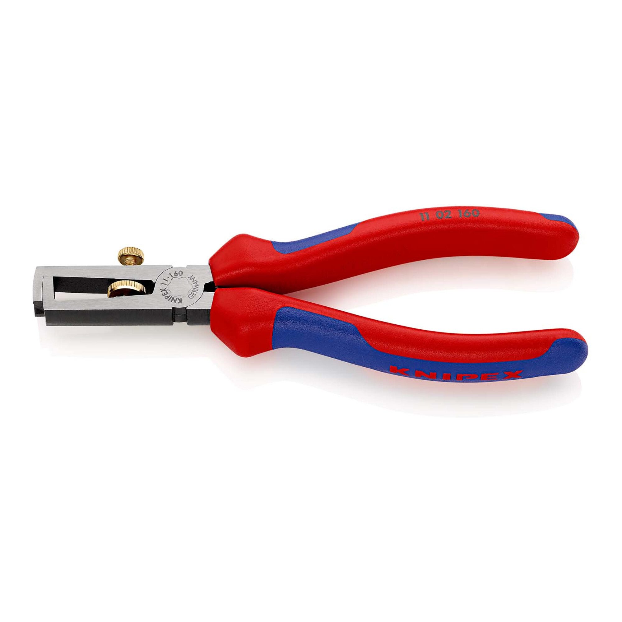 Knipex Abisolierzange KNIPEX 11 02 160 Abisolierzange mit Öffnungsfeder, universal mit