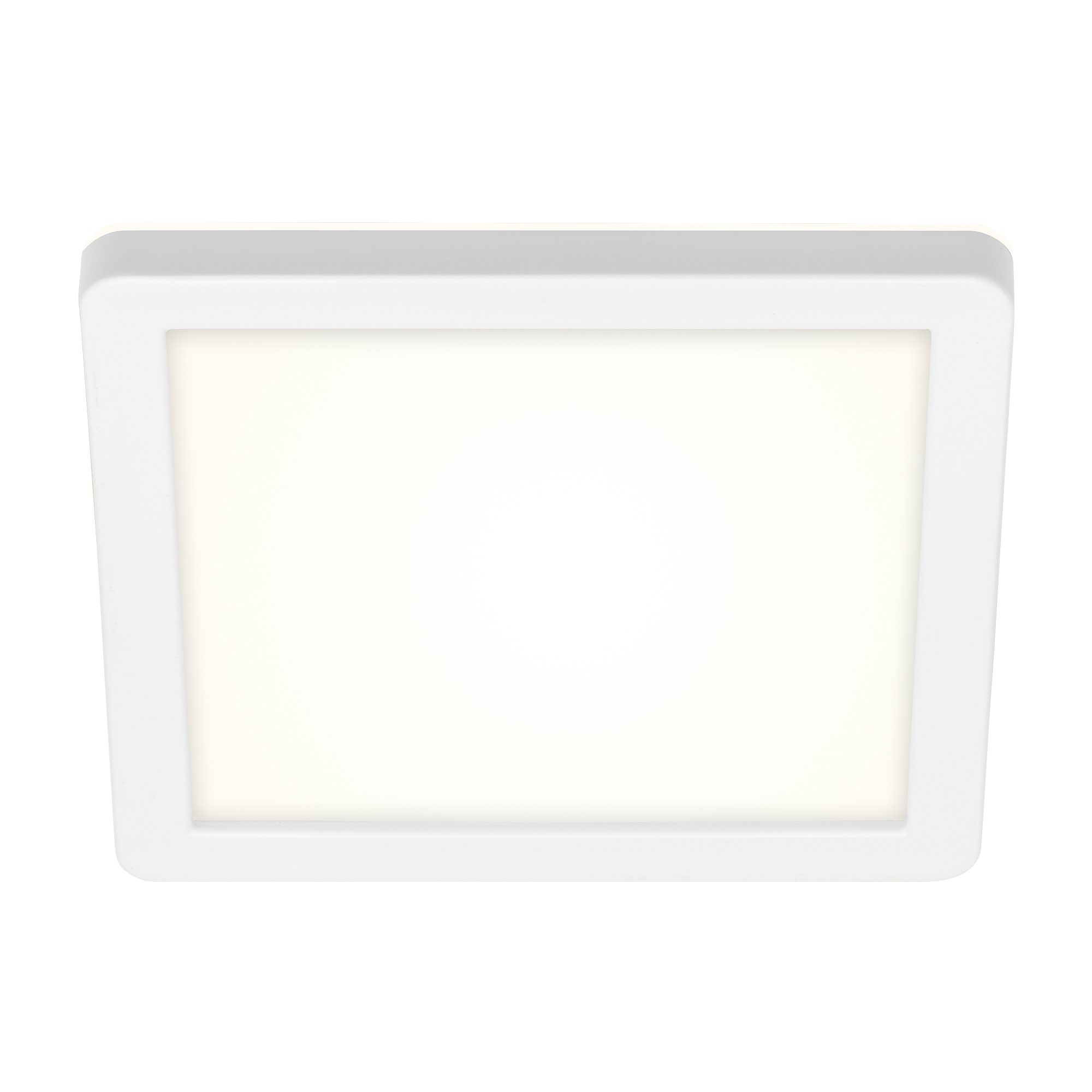 LED Licht, Hauswand, LED 19x19x2,8cm, Aussen, Außen-Wandleuchte Wand verbaut, Außenleuchte, indirektes Briloner Leuchten 8W, Spritzwasserschutz, 3010-016, Neutralweiß, Balkon, Weiß, fest