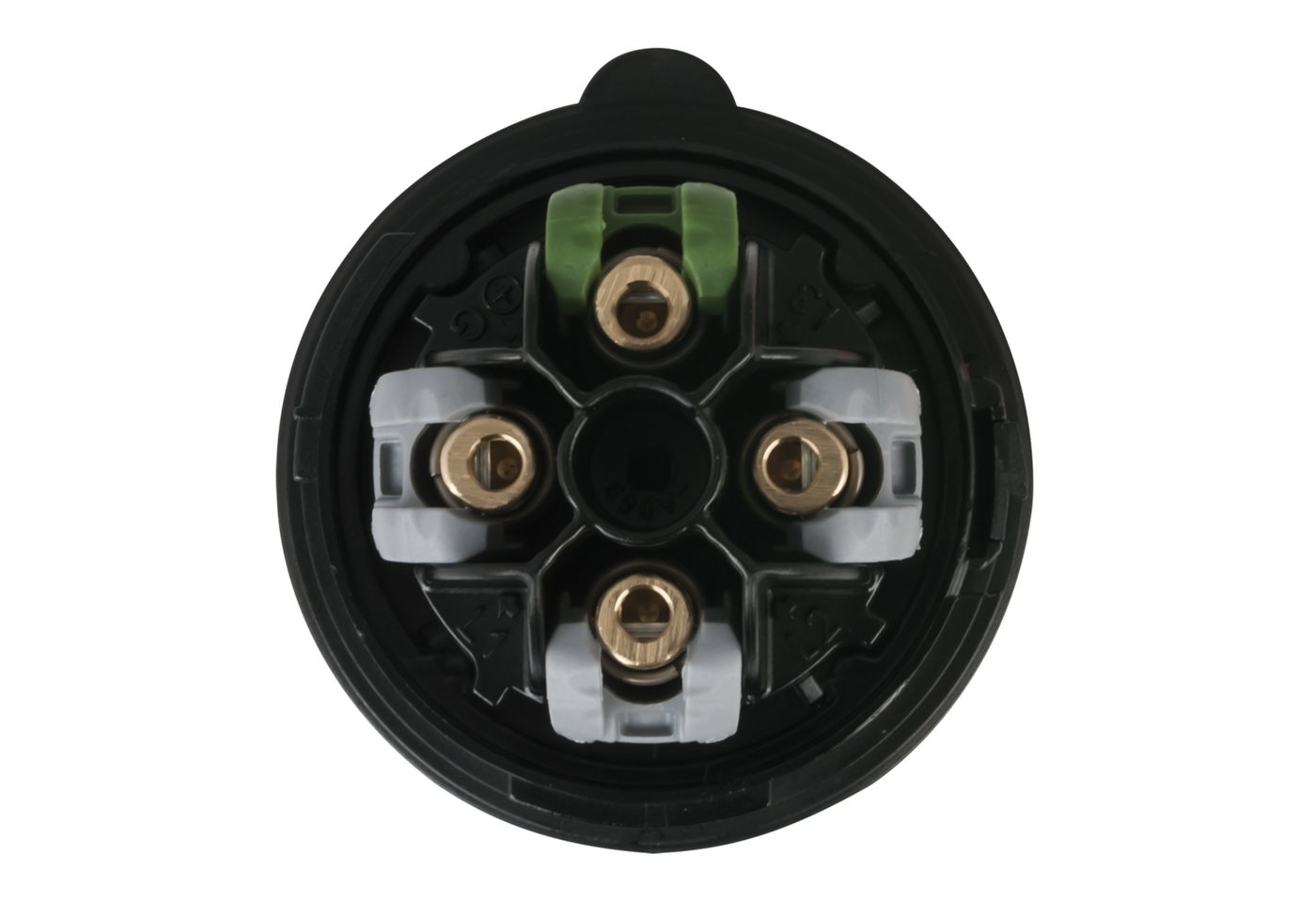 Thumbnail - PCE CEE-Stecker PCE CEE 16A/400V 4P Plug F Schwarz - Turbo Terminal - screwless - IP44