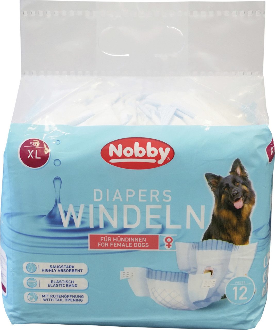 Nobby Hundewindel Nobby Hundewindeln Hündinnen Размер XL - 12 Stück