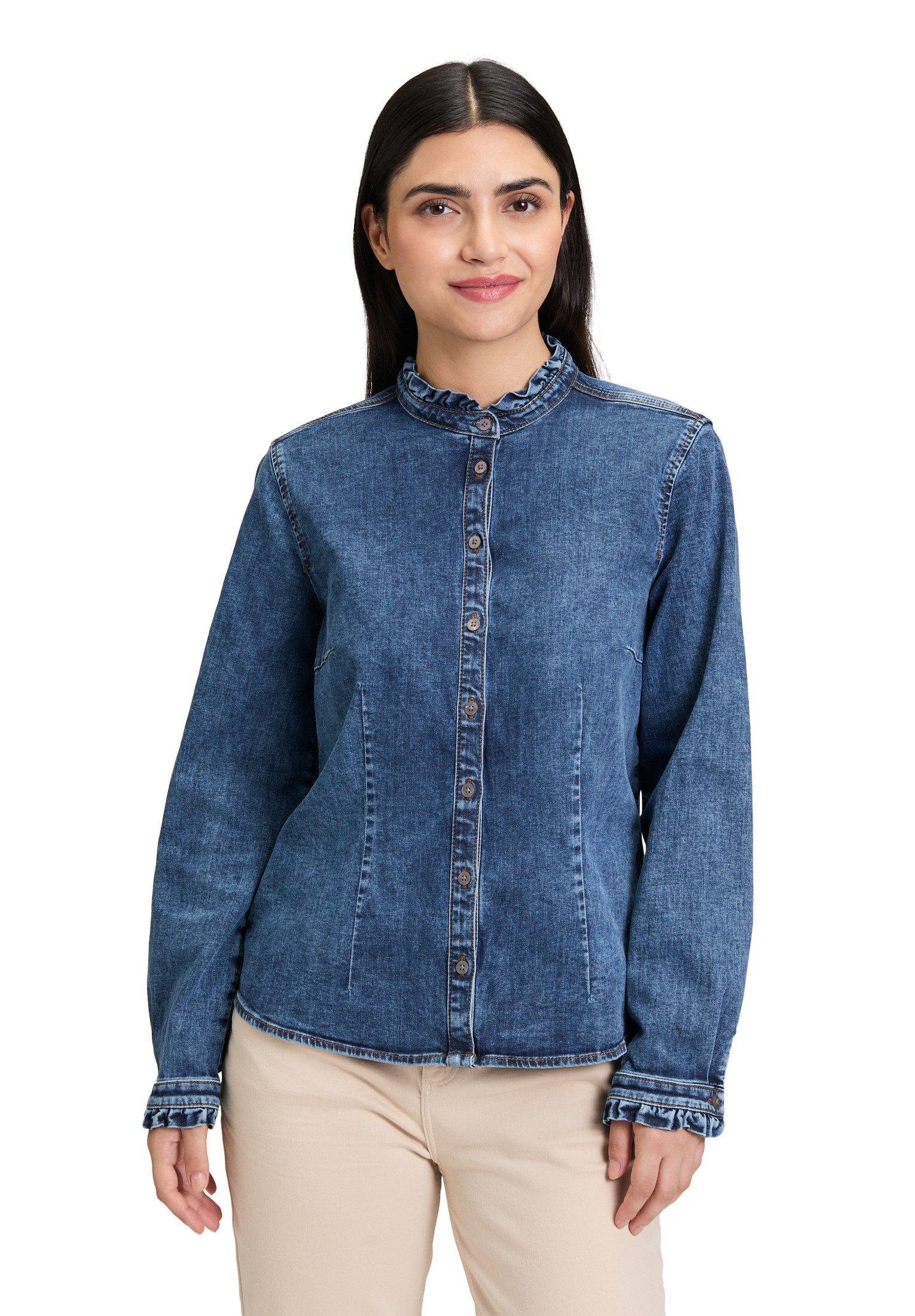 Cartoon Jeansbluse Cartoon Damen Jeansbluse mit günstig online kaufen
