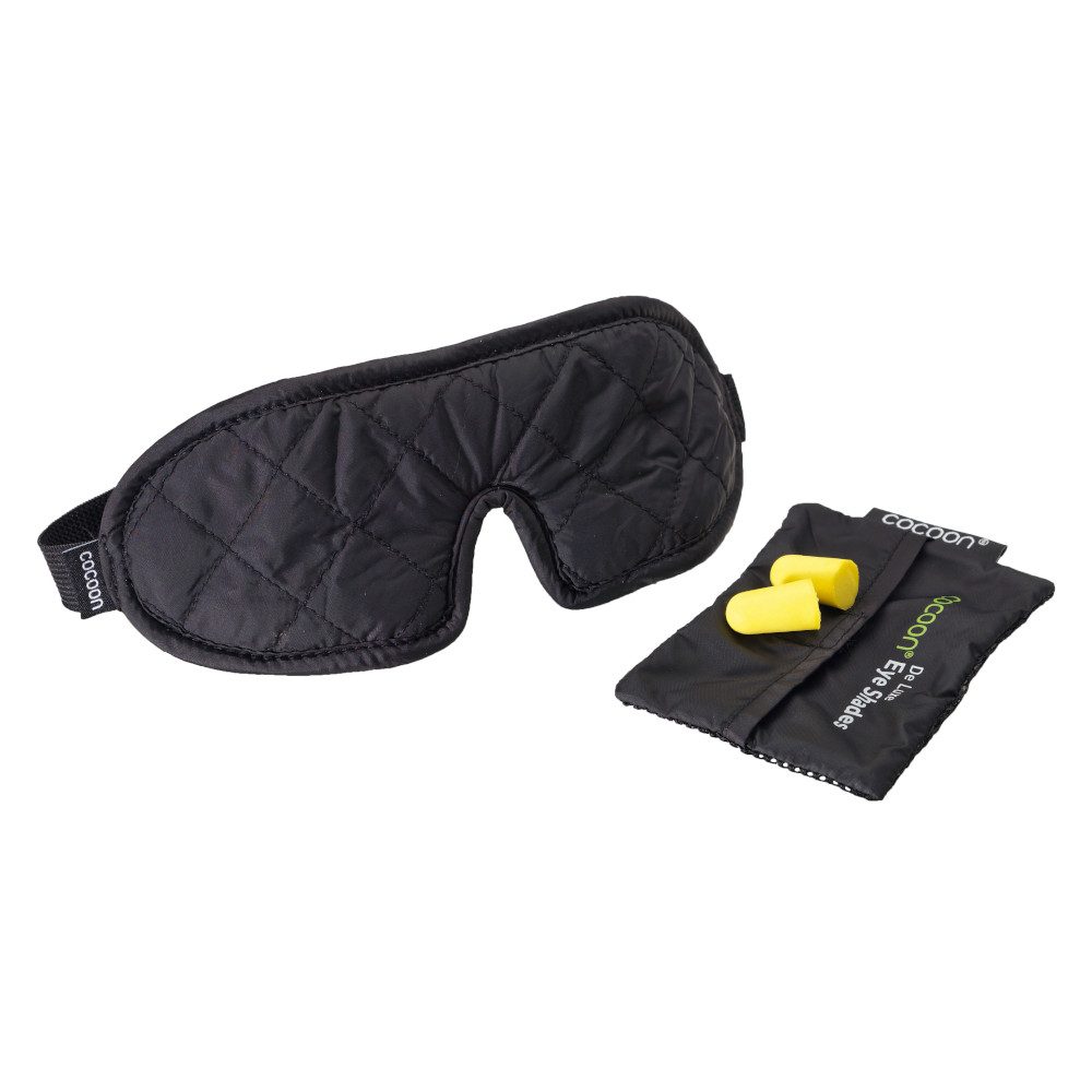 Cocoon Schlafmaske COCOON Schlafbrille de Luxe schwarz/grau